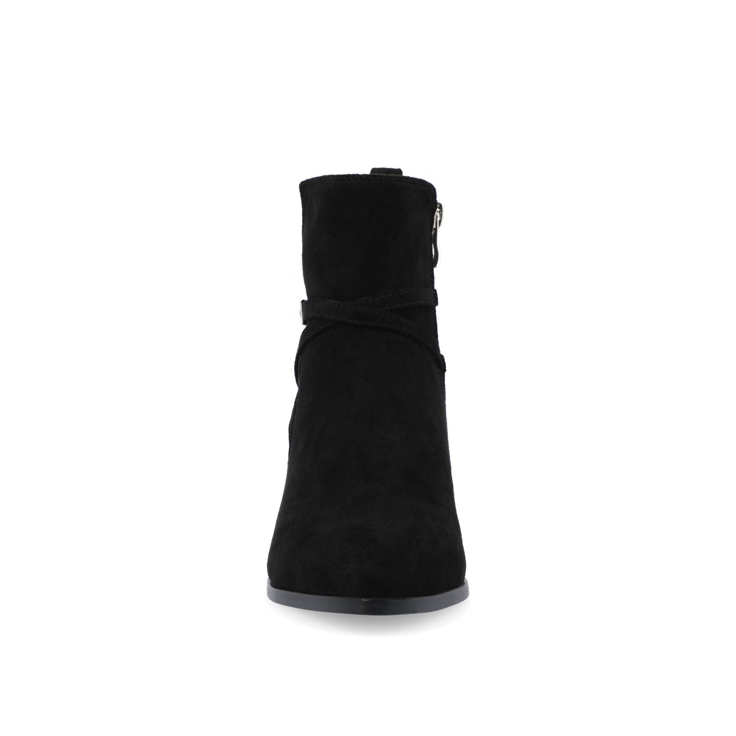 ESTELLE BLOCK HEELED BOOTIES IN VEGAN LEATHER
