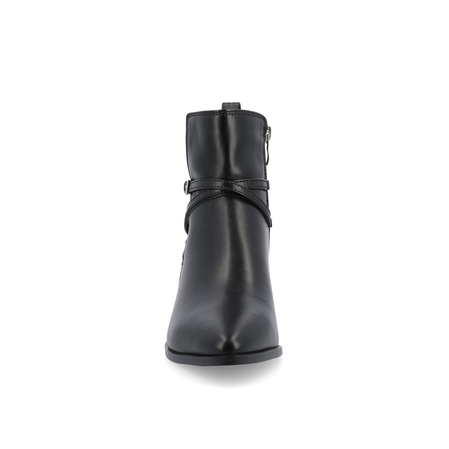 ESTELLE BLOCK HEELED BOOTIES IN VEGAN LEATHER