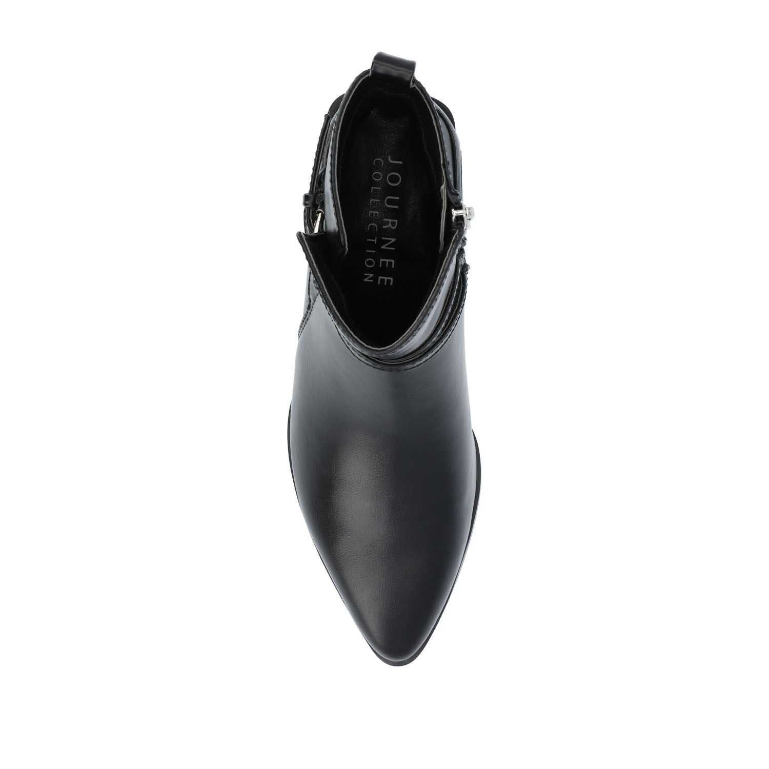 ESTELLE BLOCK HEELED BOOTIES IN VEGAN LEATHER