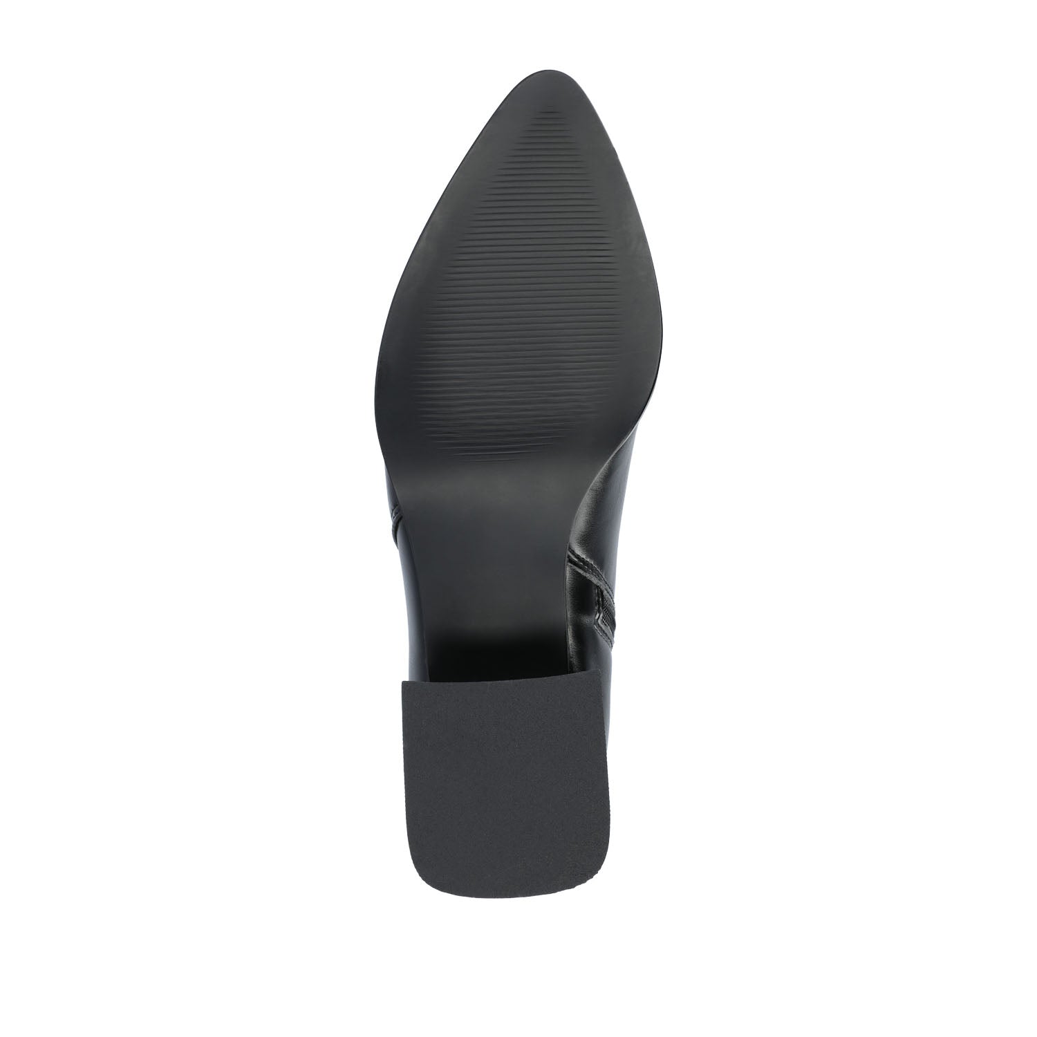 ESTELLE BLOCK HEELED BOOTIES IN VEGAN LEATHER