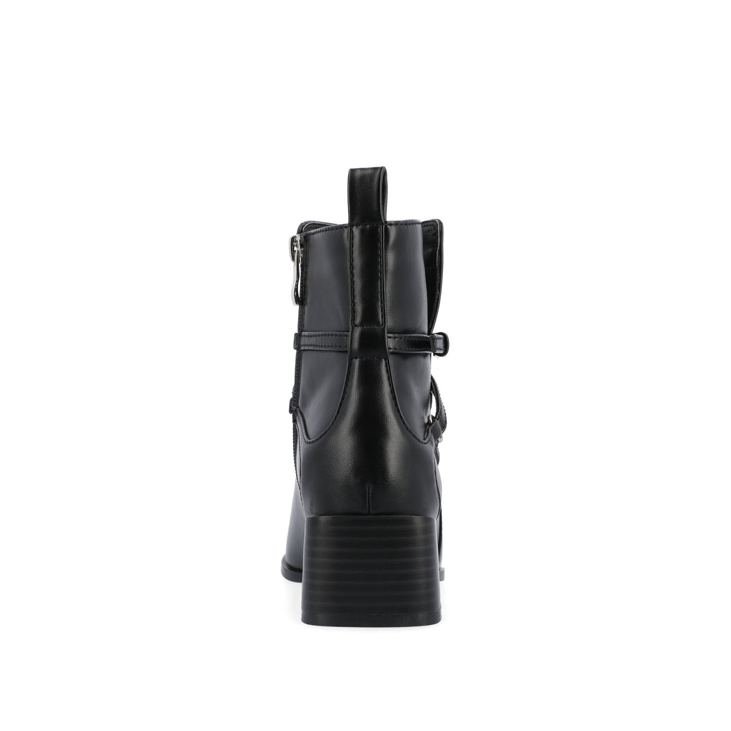ESTELLE BLOCK HEELED BOOTIES IN VEGAN LEATHER