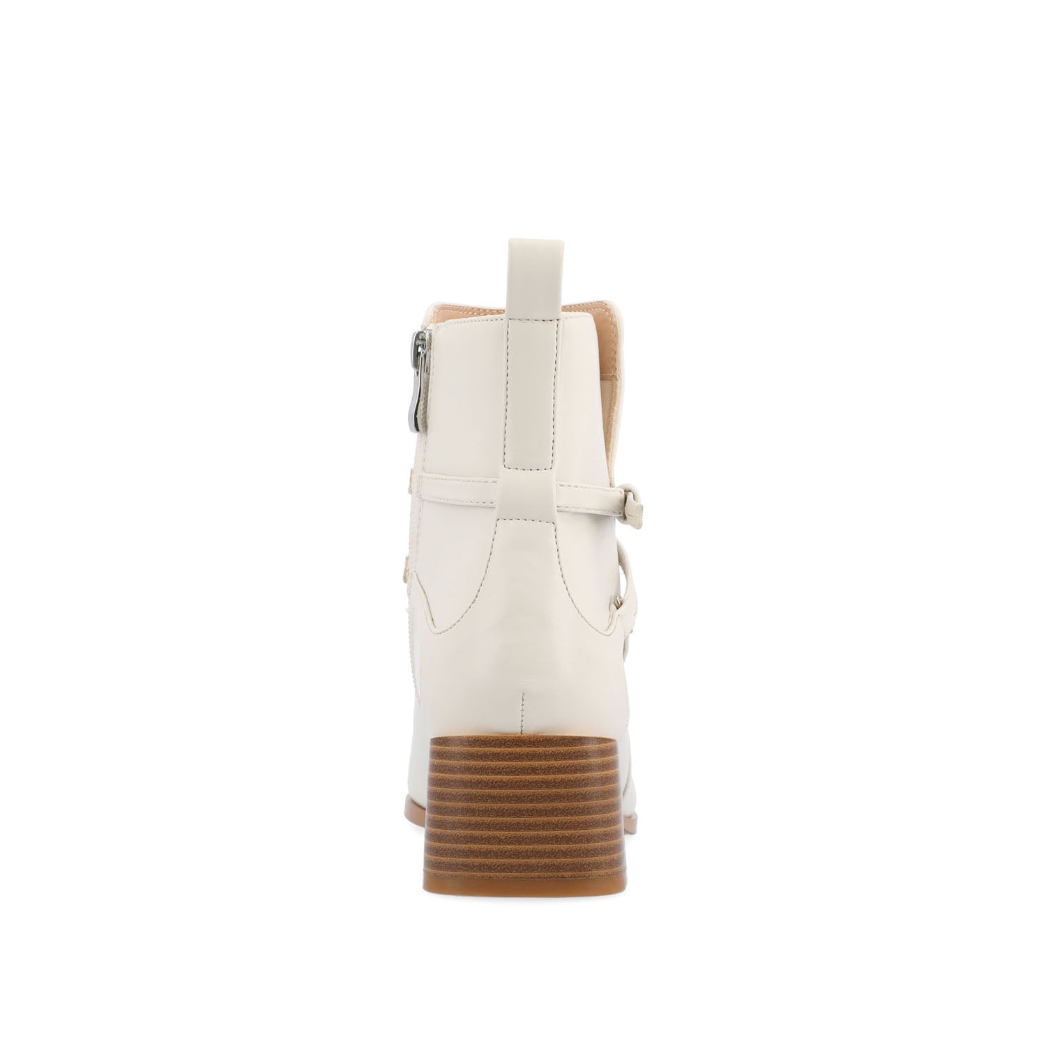 ESTELLE BLOCK HEELED BOOTIES IN VEGAN LEATHER
