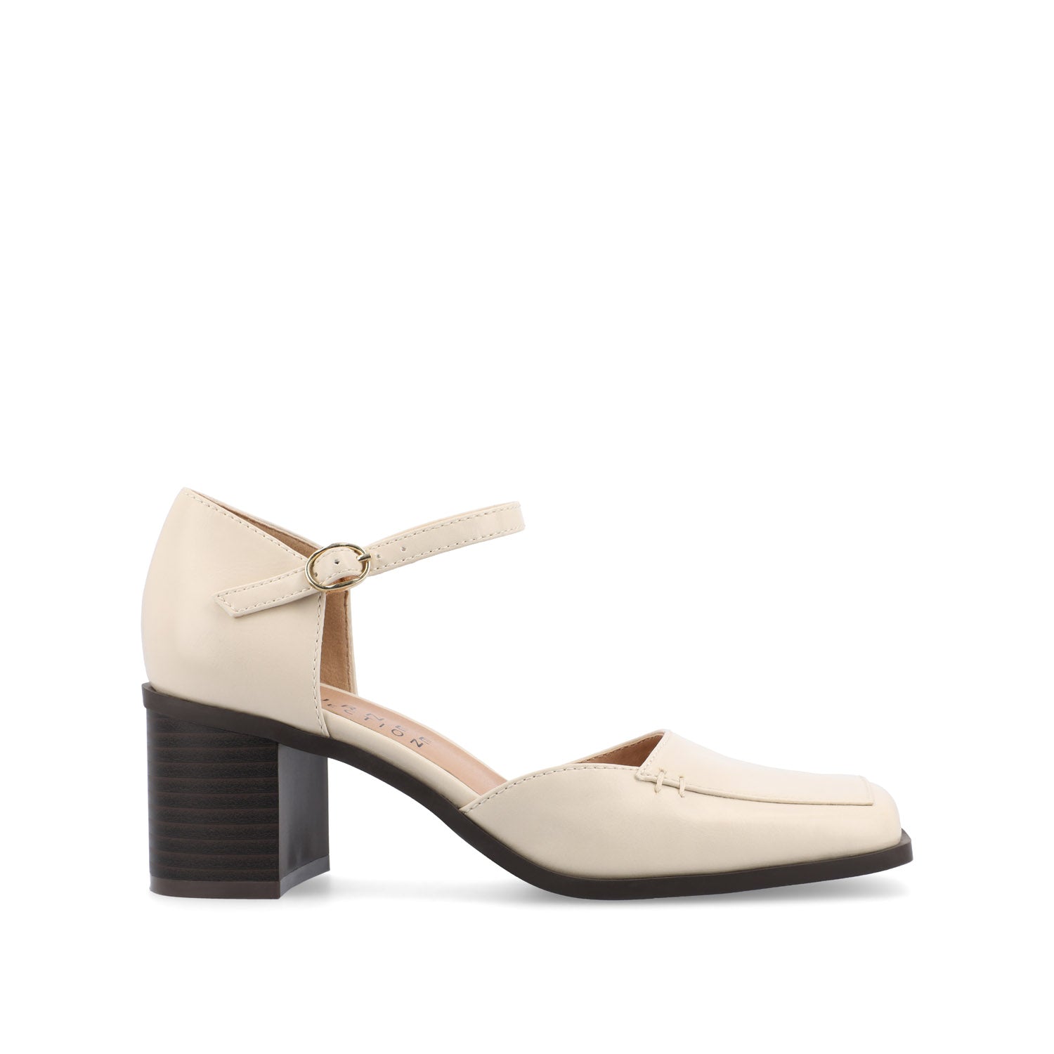 EVANGELINE D'ORSAY HEELS IN VEGAN LEATHER