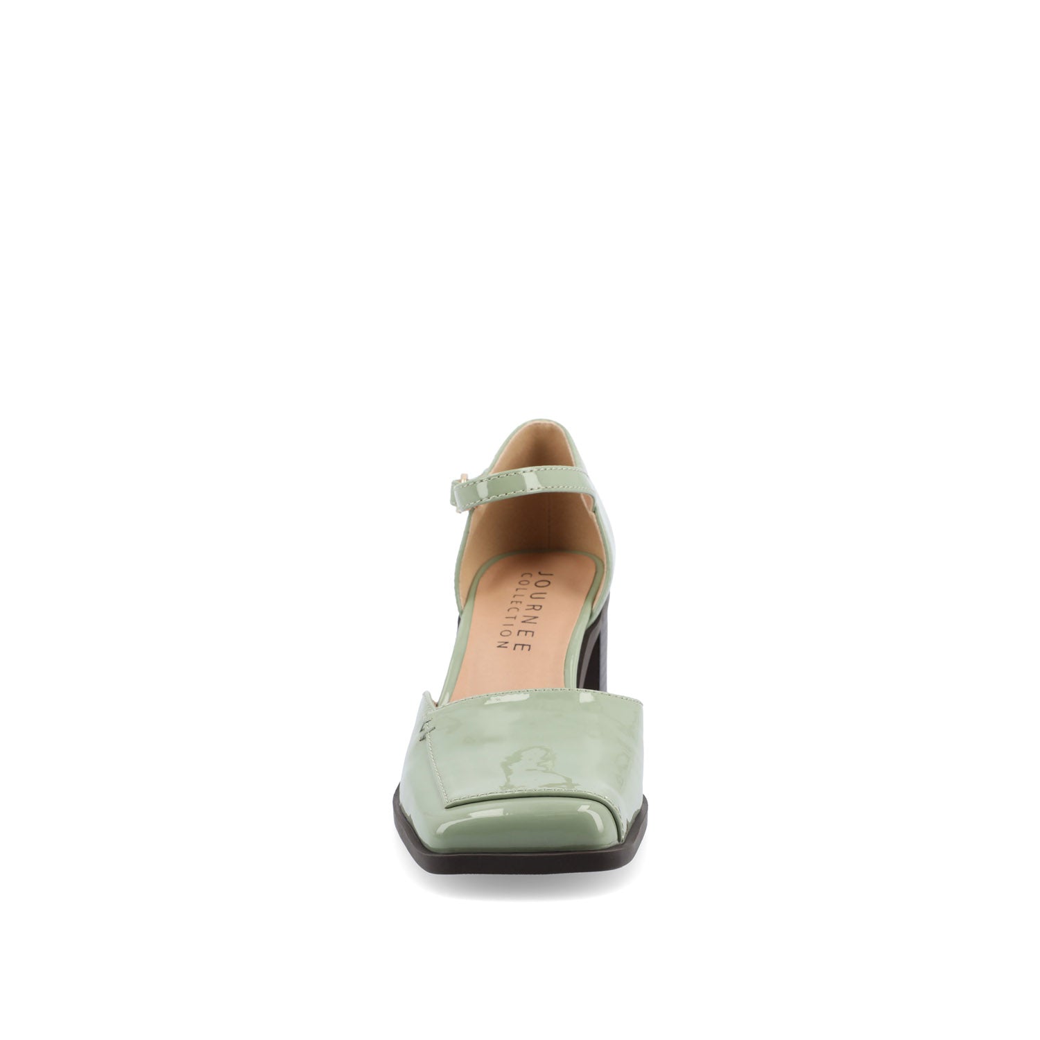 EVANGELINE PATENT HEELS IN WIDE - Patent Green