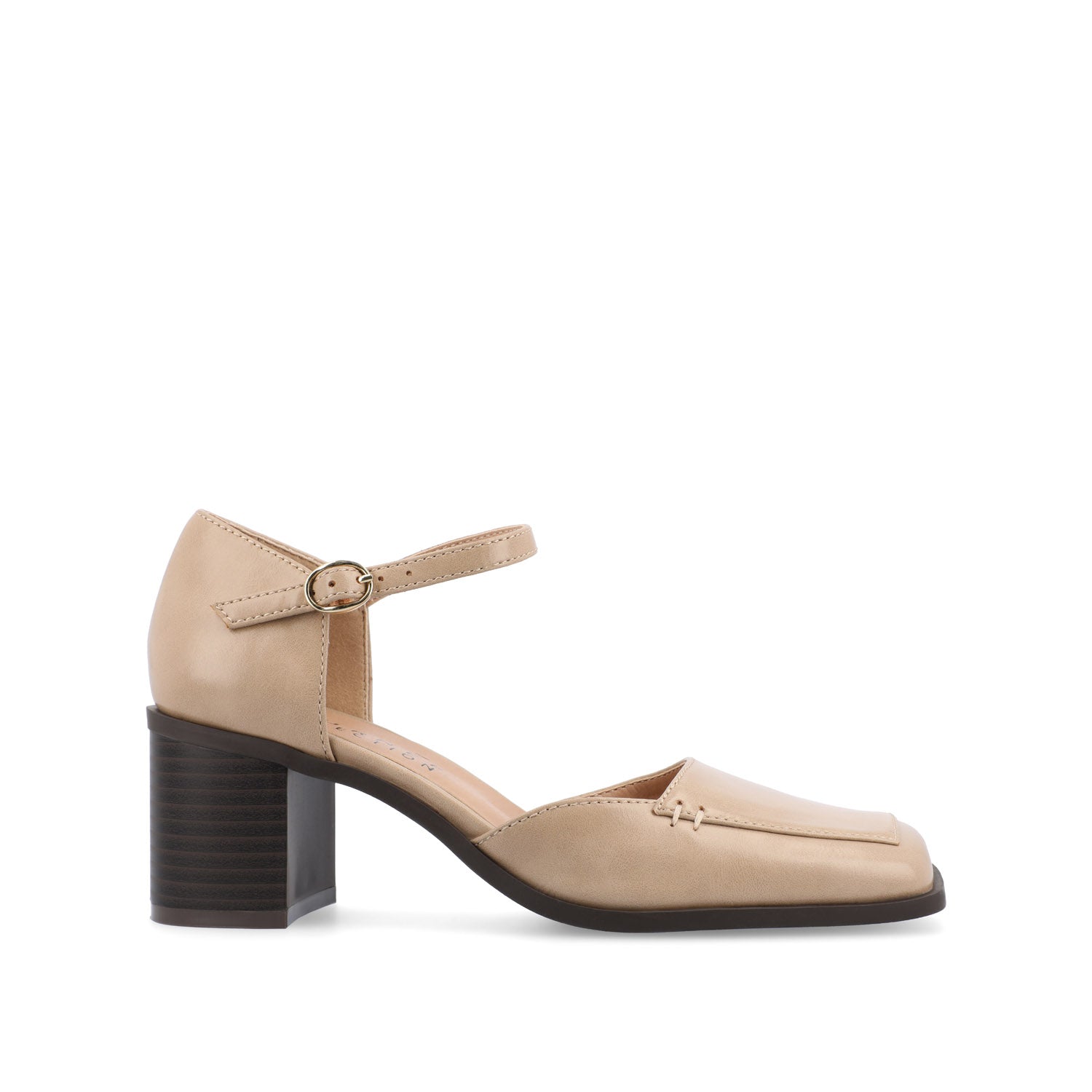 EVANGELINE D'ORSAY HEELS IN VEGAN LEATHER