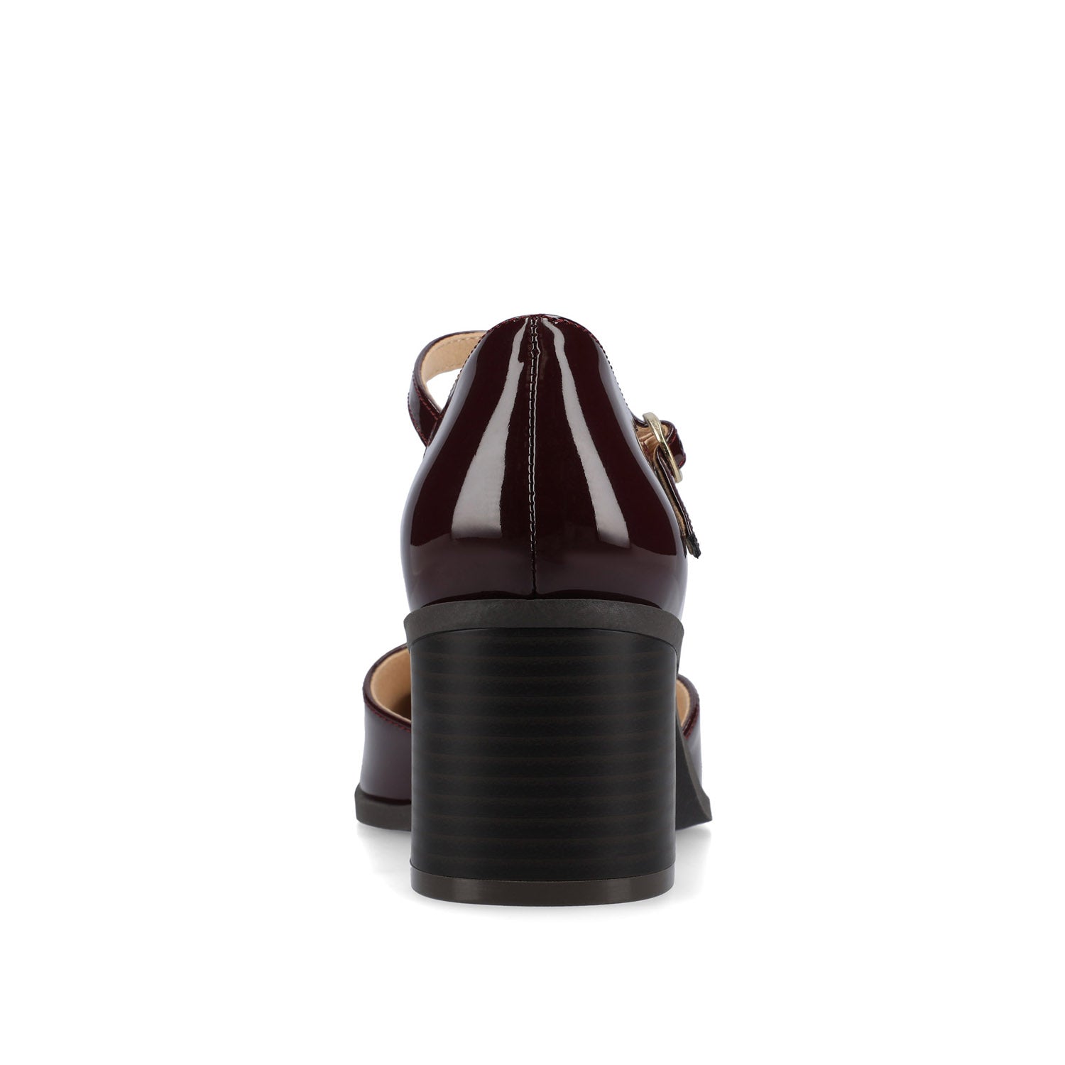 EVANGELINE PATENT HEELS IN WIDE - Patent Chocolate