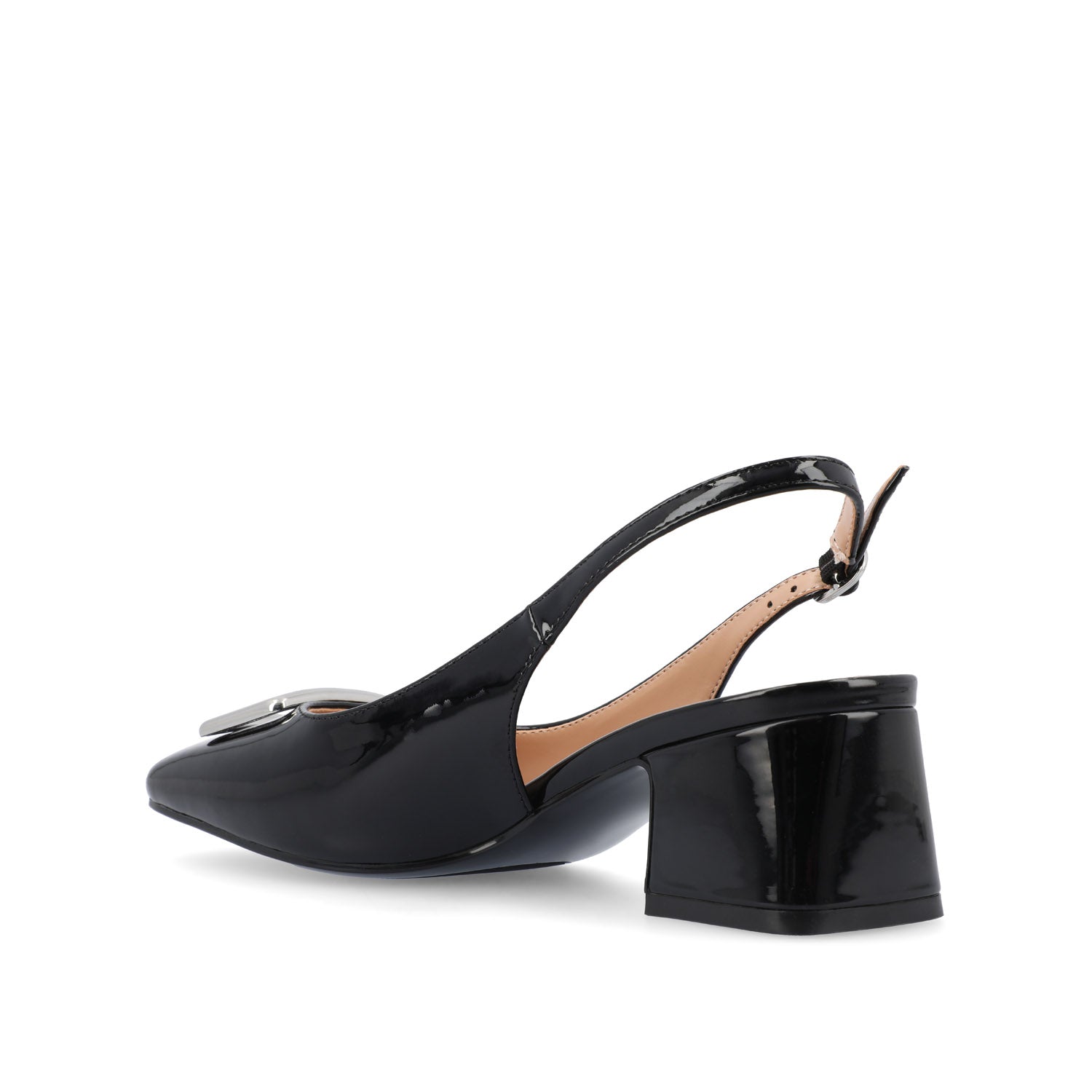 EVERLEE SLINGBACK PUMP HEELS IN VEGAN LEATHER