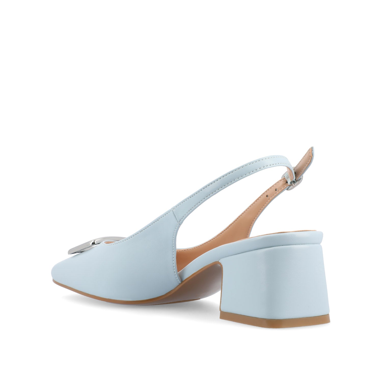 EVERLEE SLINGBACK PUMP HEELS IN VEGAN LEATHER