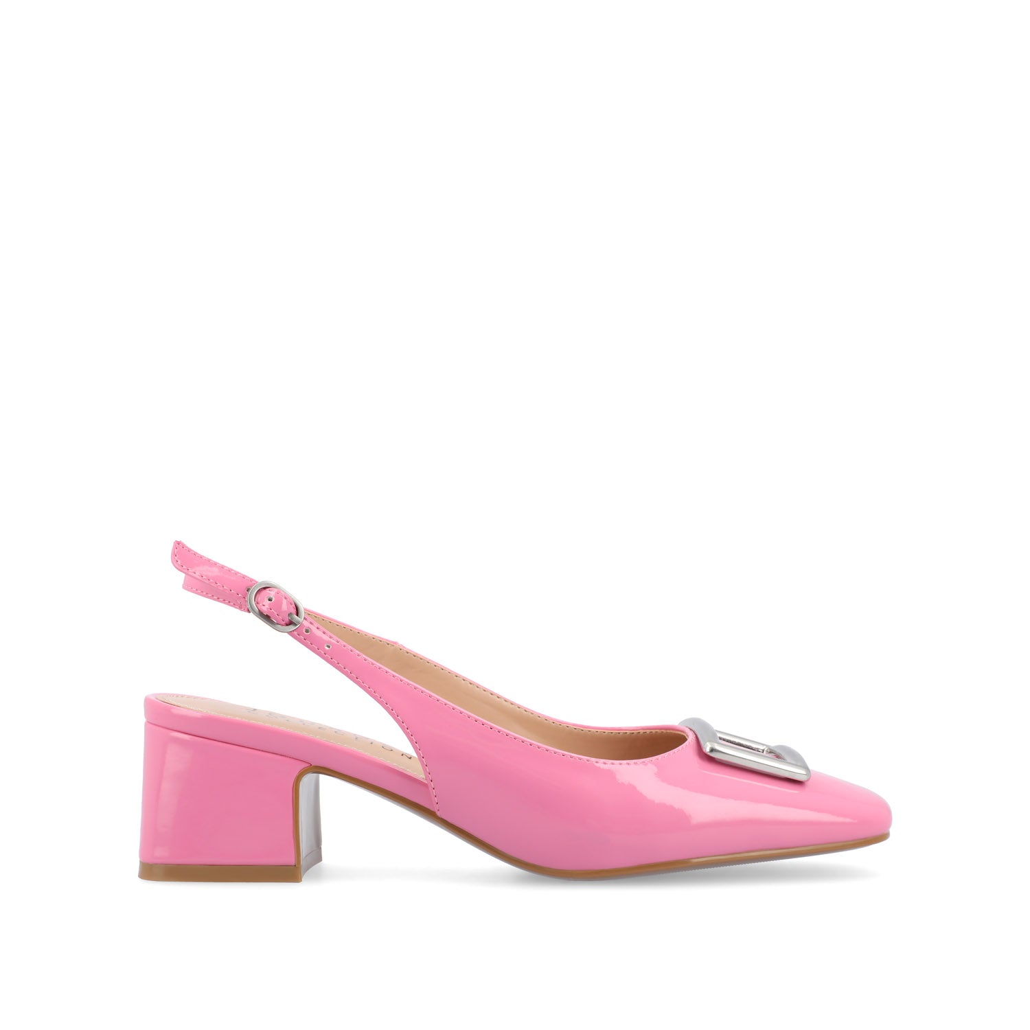 EVERLEE SLINGBACK PUMP HEELS IN VEGAN LEATHER - Pink