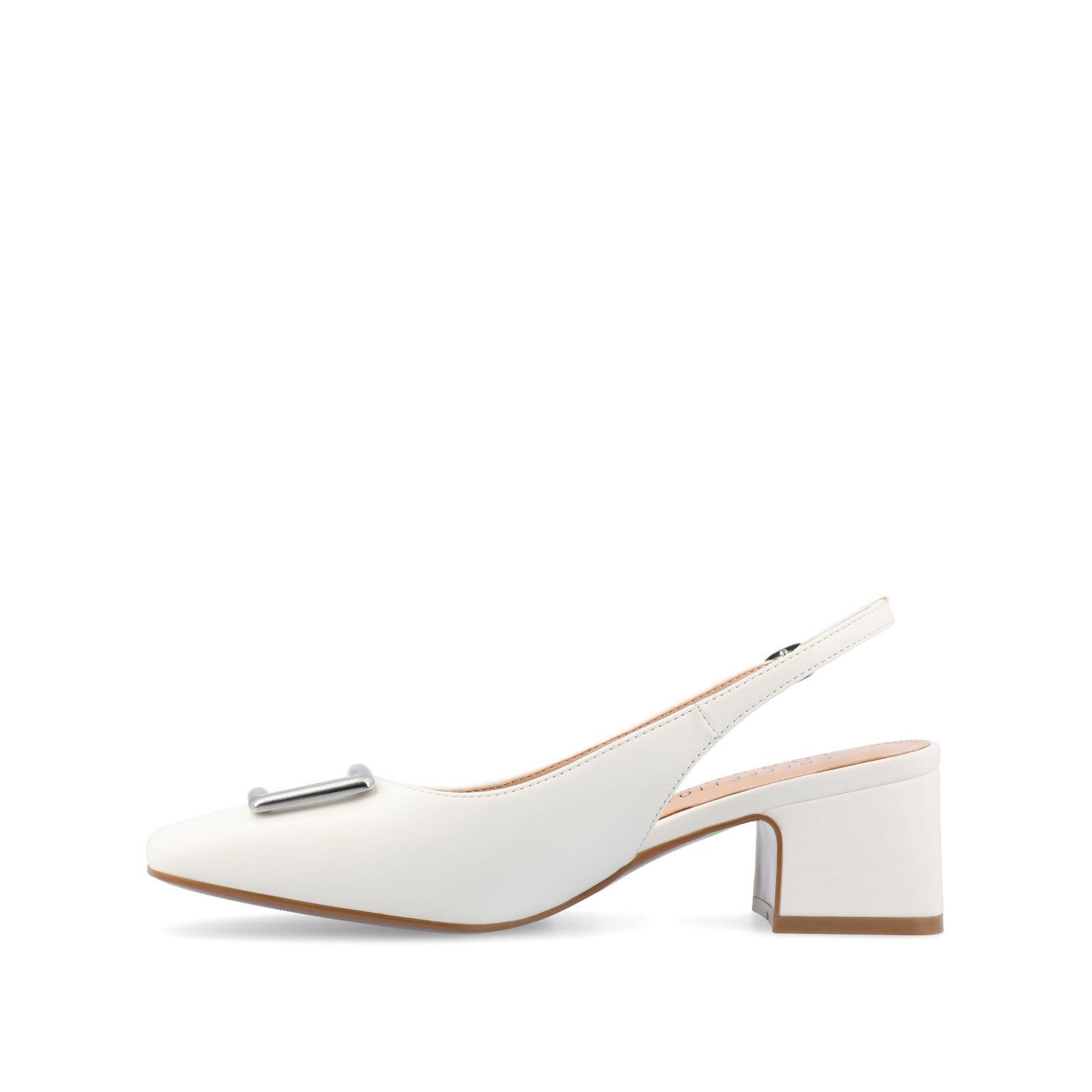 EVERLEE SLINGBACK PUMP HEELS IN VEGAN LEATHER