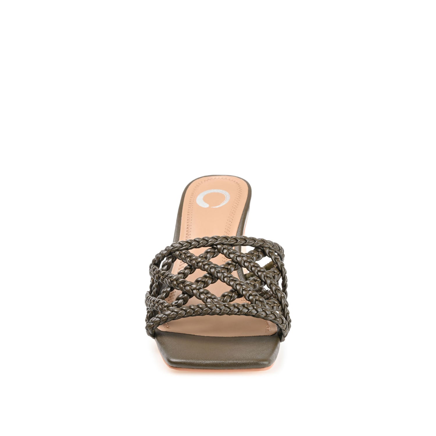 EVVIE HEELED SANDALS IN VEGAN LEATHER - Olive