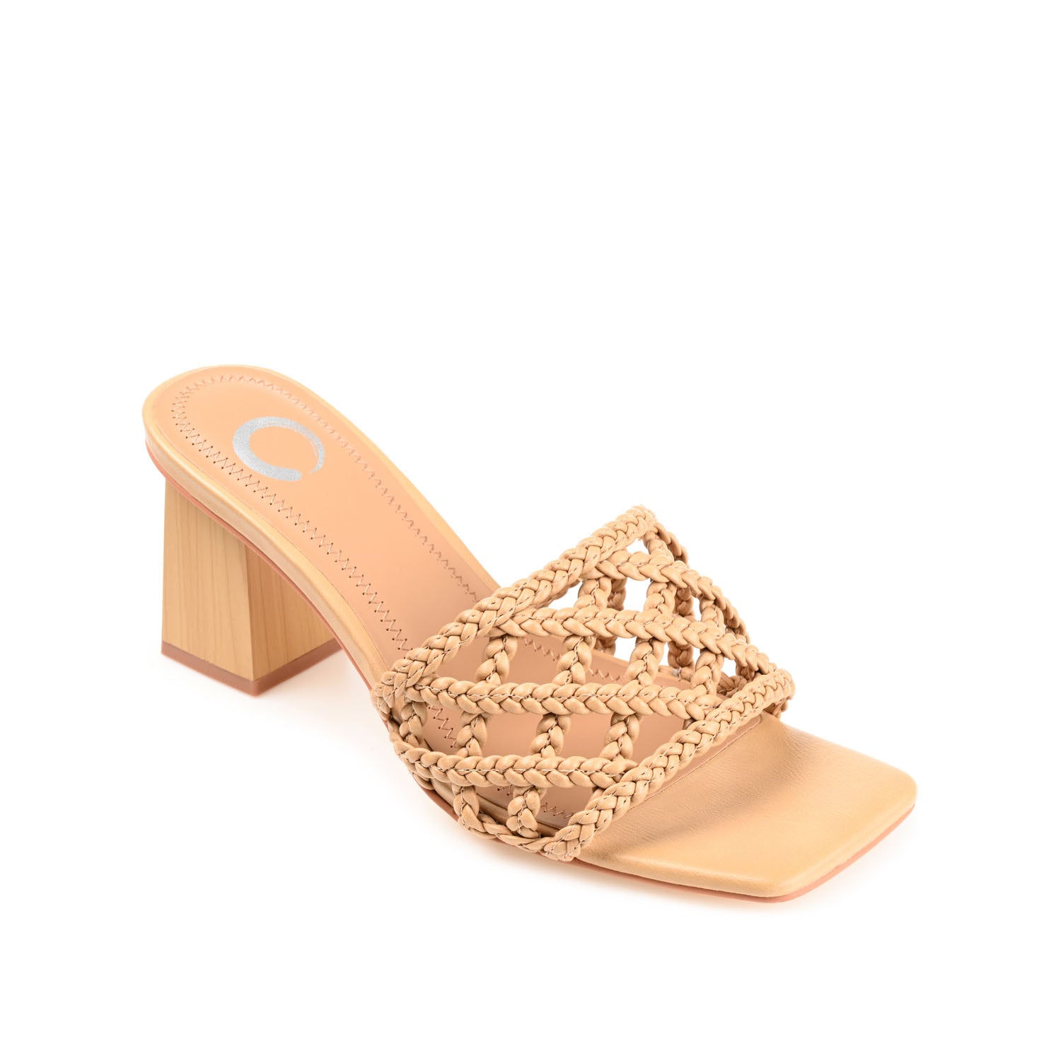 EVVIE HEELED SANDALS IN VEGAN LEATHER