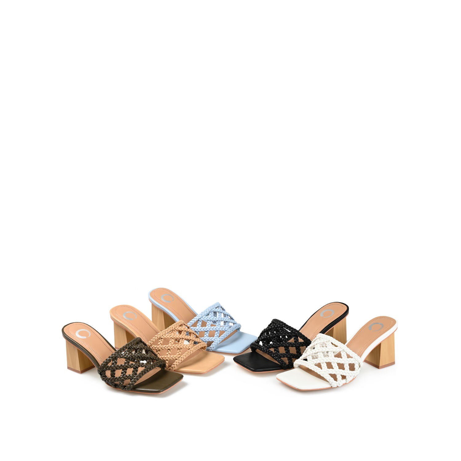 EVVIE HEELED SANDALS IN VEGAN LEATHER
