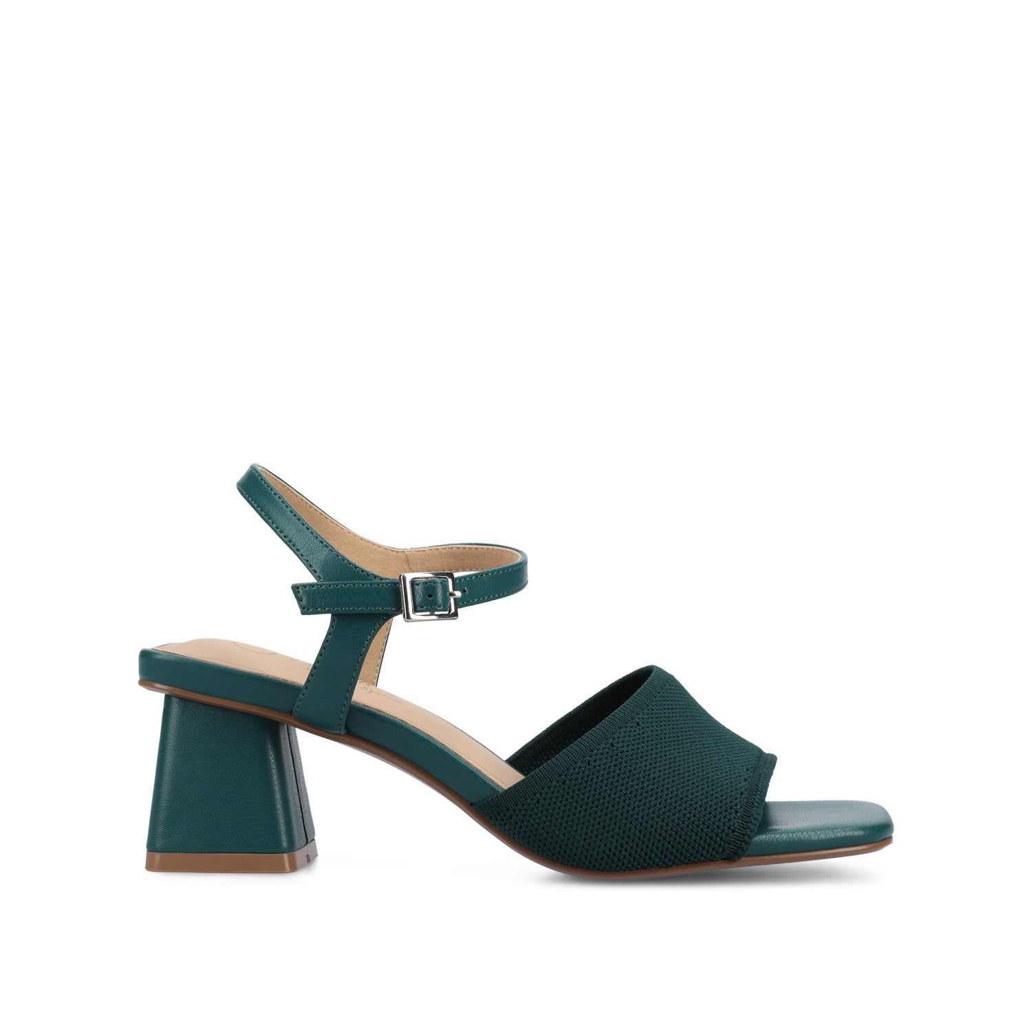 EVYLINN STRAPPY HEELS IN KNIT FABRIC