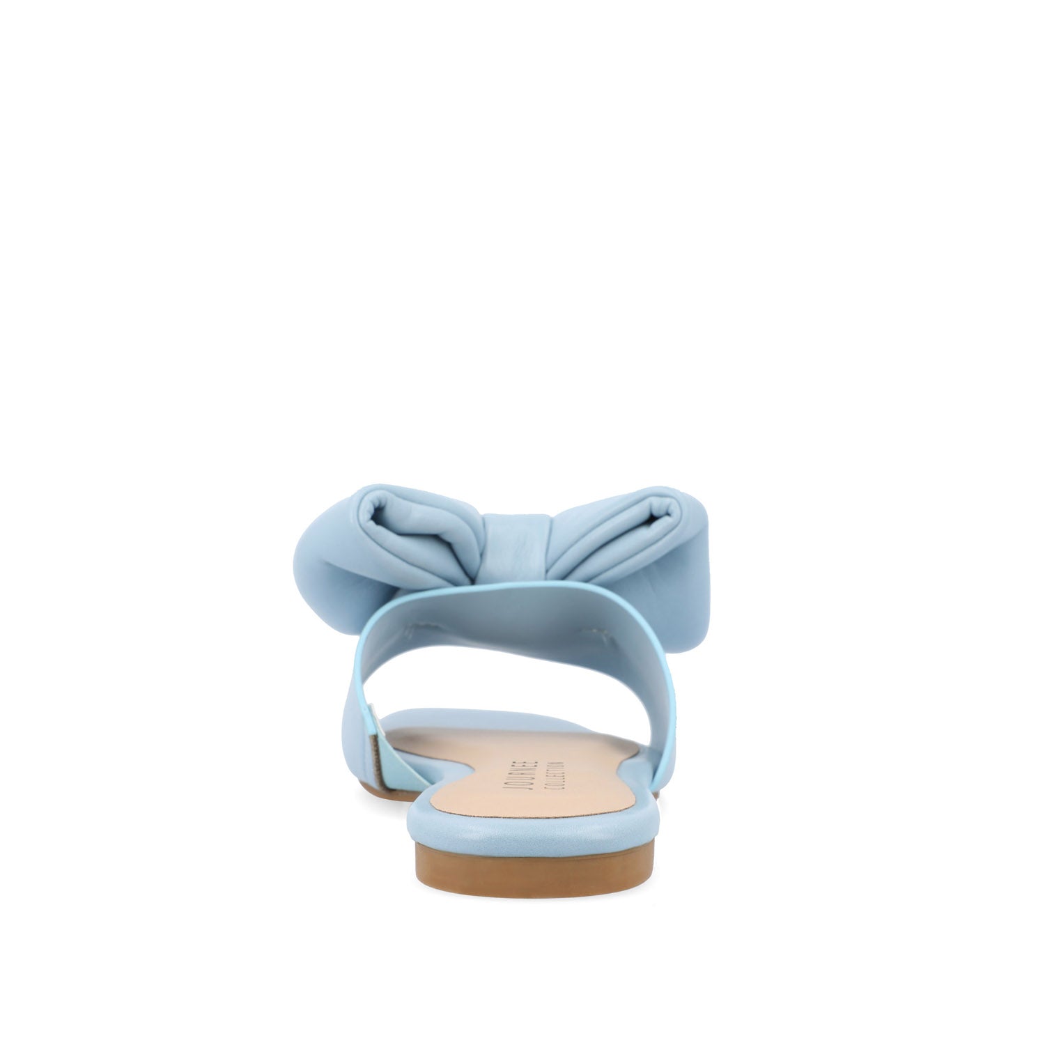FAYRE PUFFED SLIDE SANDALS IN WIDE - Blue PU