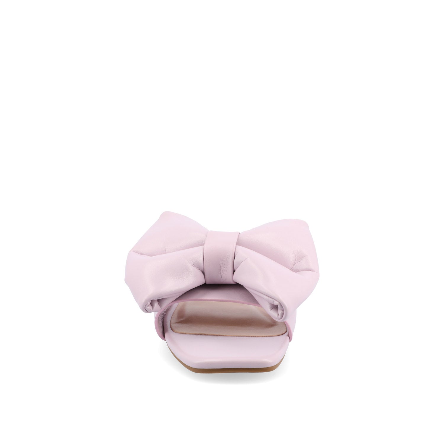 FAYRE PUFFED SLIDE SANDALS IN WIDE - Lavender PU