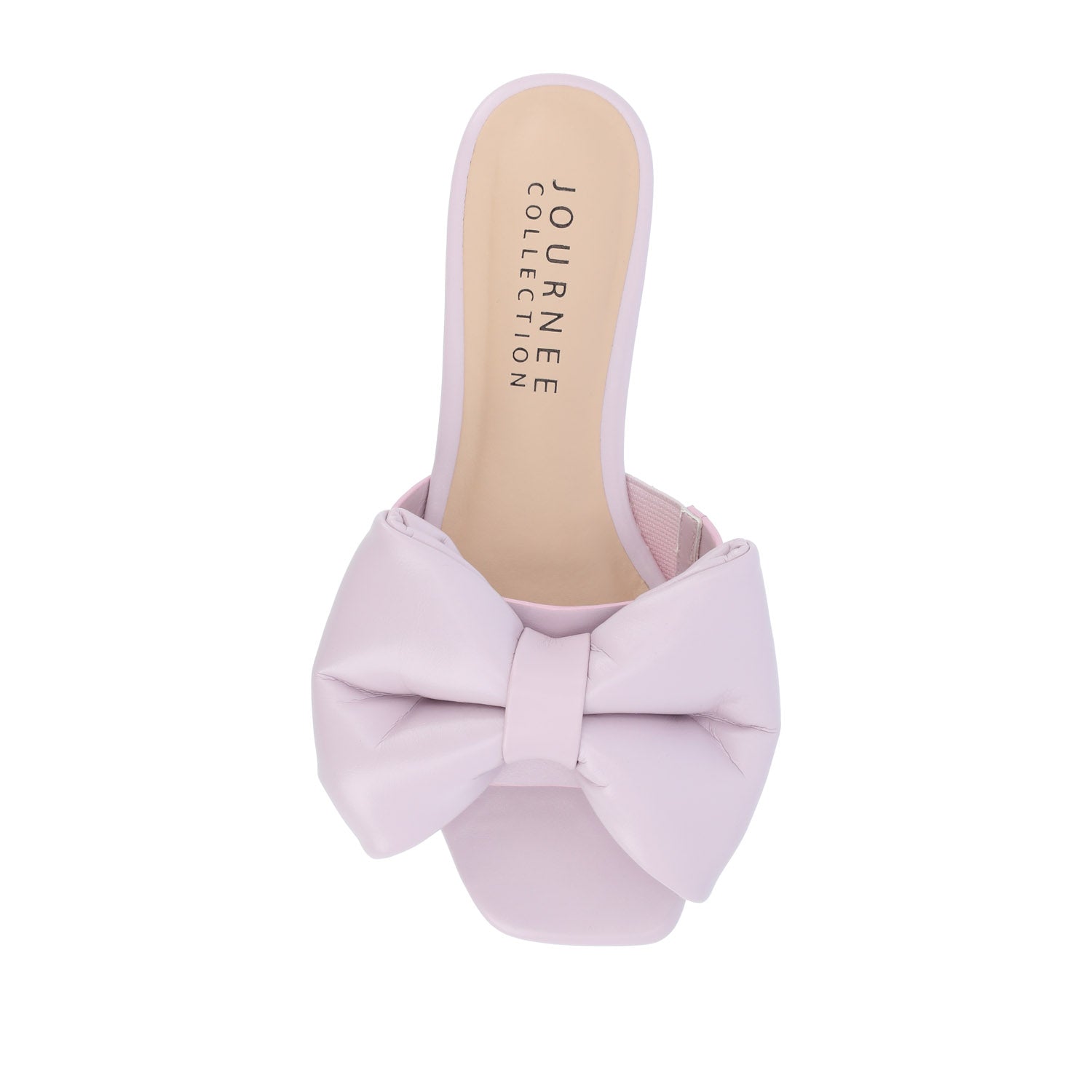 FAYRE PUFFED SLIDE SANDALS IN WIDE - Lavender PU
