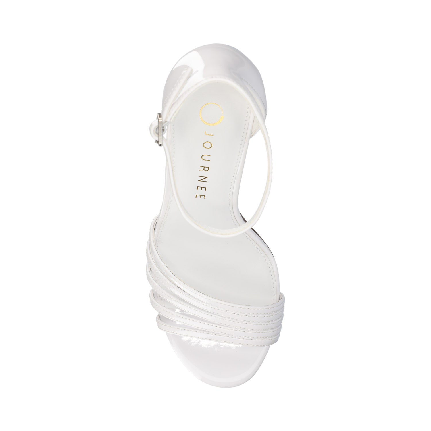 FELICITY STRAPPY SANDALS - Patent/White
