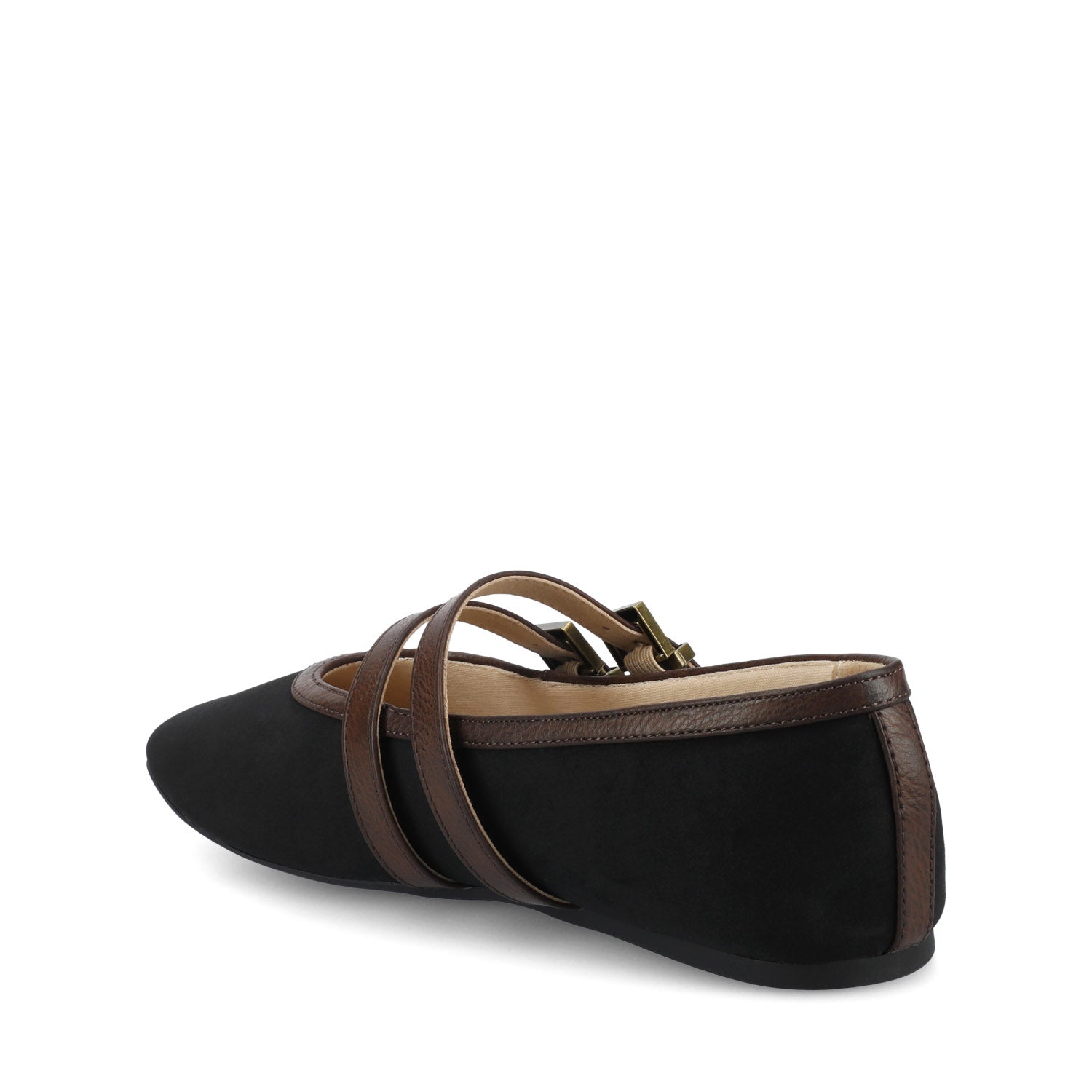 FLORENE MARY JANE WESTERN FLATS - Black Chocolate