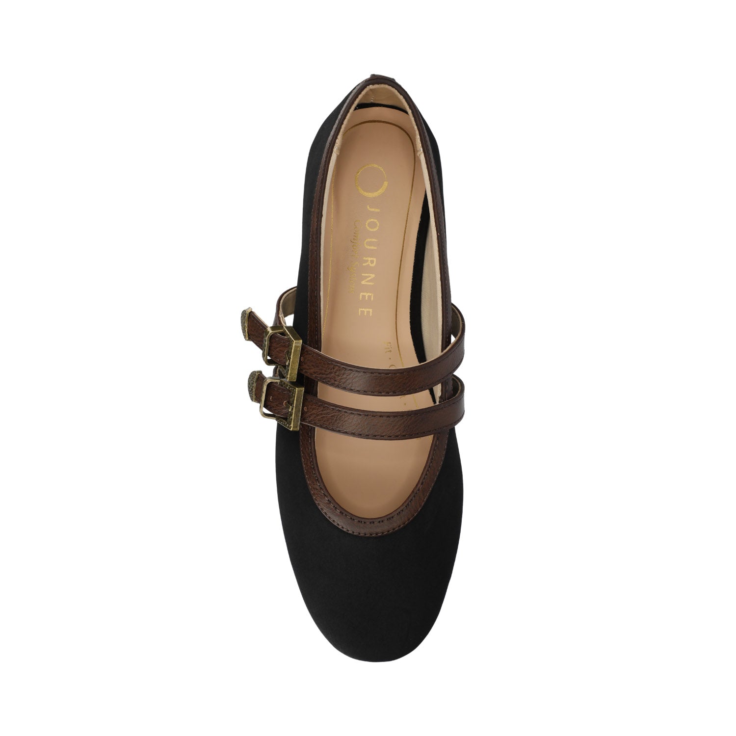 FLORENE MARY JANE WESTERN FLATS - Black Chocolate