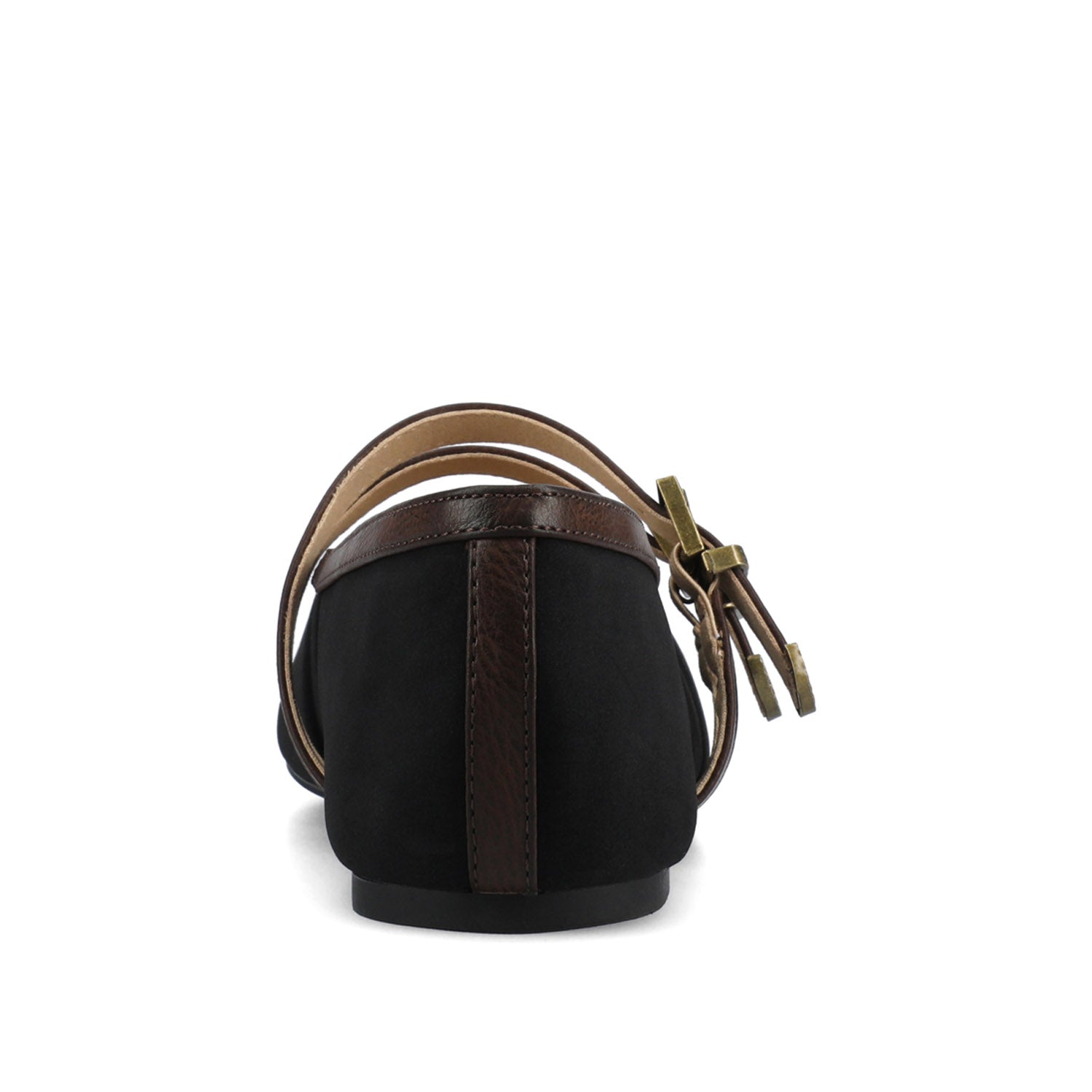 FLORENE MARY JANE WESTERN FLATS - Black Chocolate