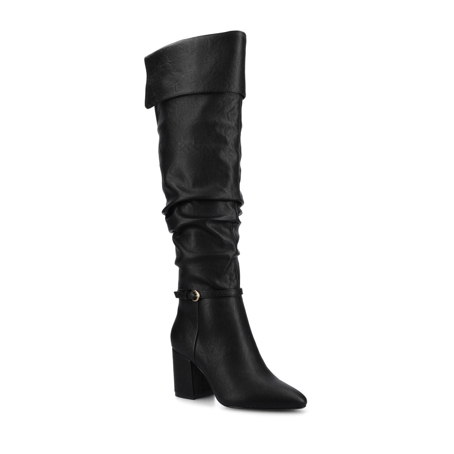 FLORETTA OVER THE KNEE BOOTS-Black