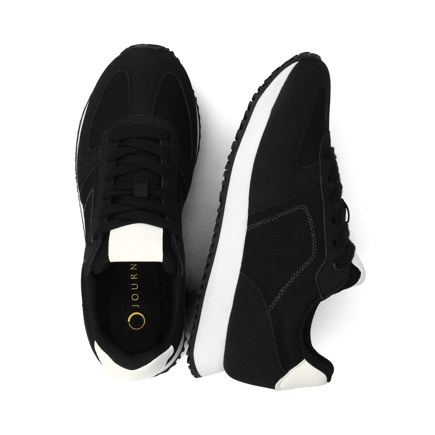 FLOW CASUAL LACE UP SNEAKERS - Black