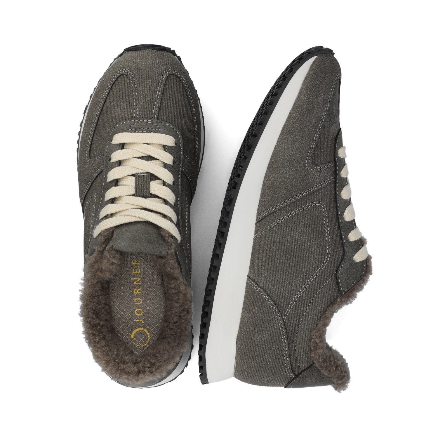FLOW CASUAL LACE UP SNEAKERS - Charcoal