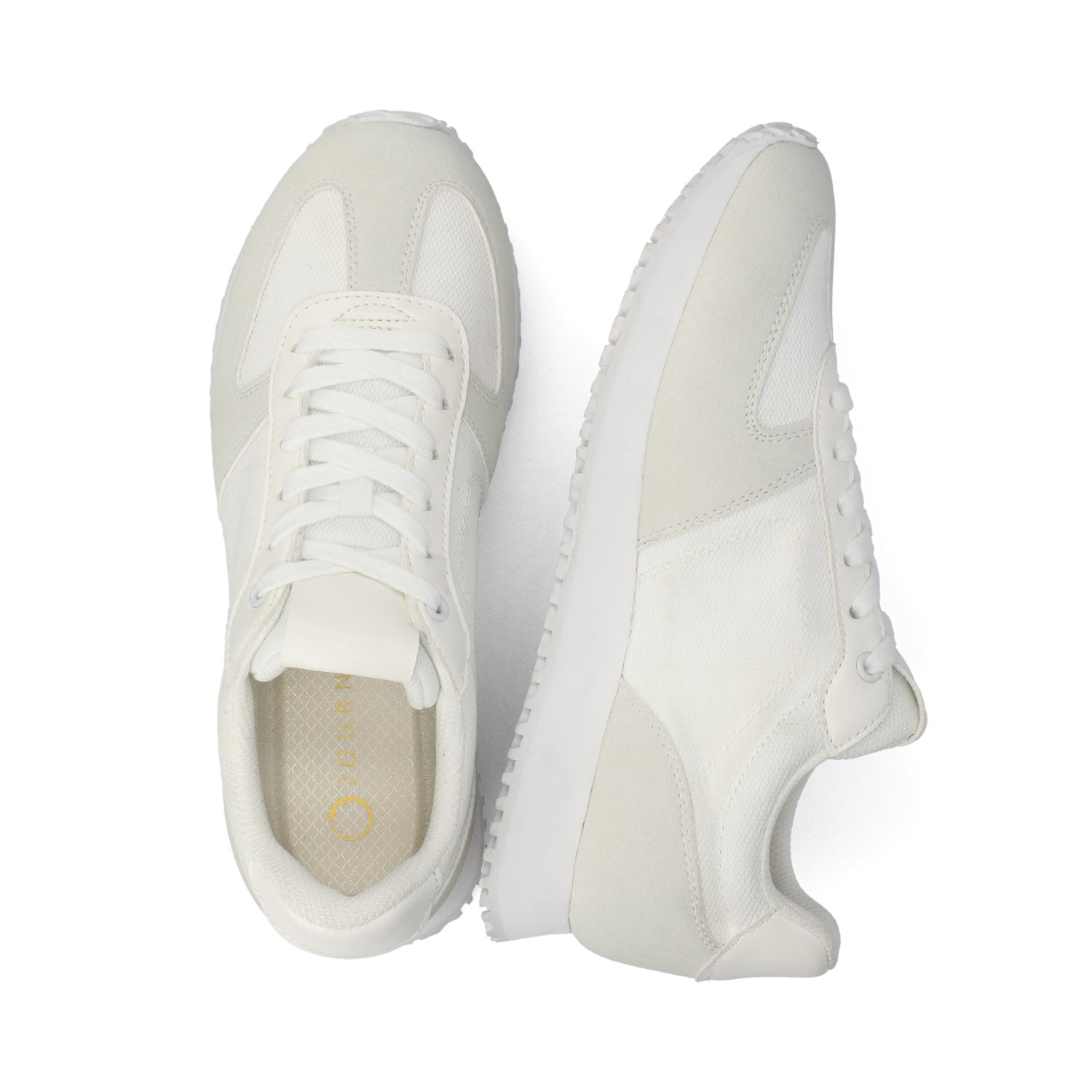 FLOW CASUAL LACE UP SNEAKERS - White