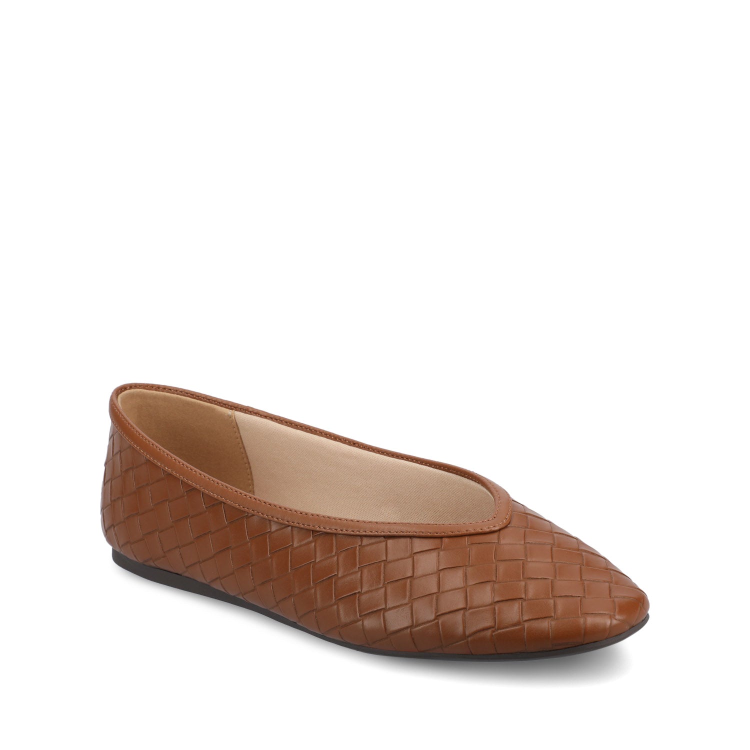 FORTUNE BALLET FLATS - Tan Woven