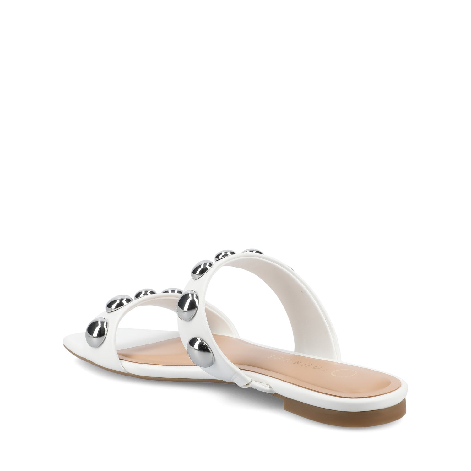 FRIDA SLIP ON SANDALS - White/Silver