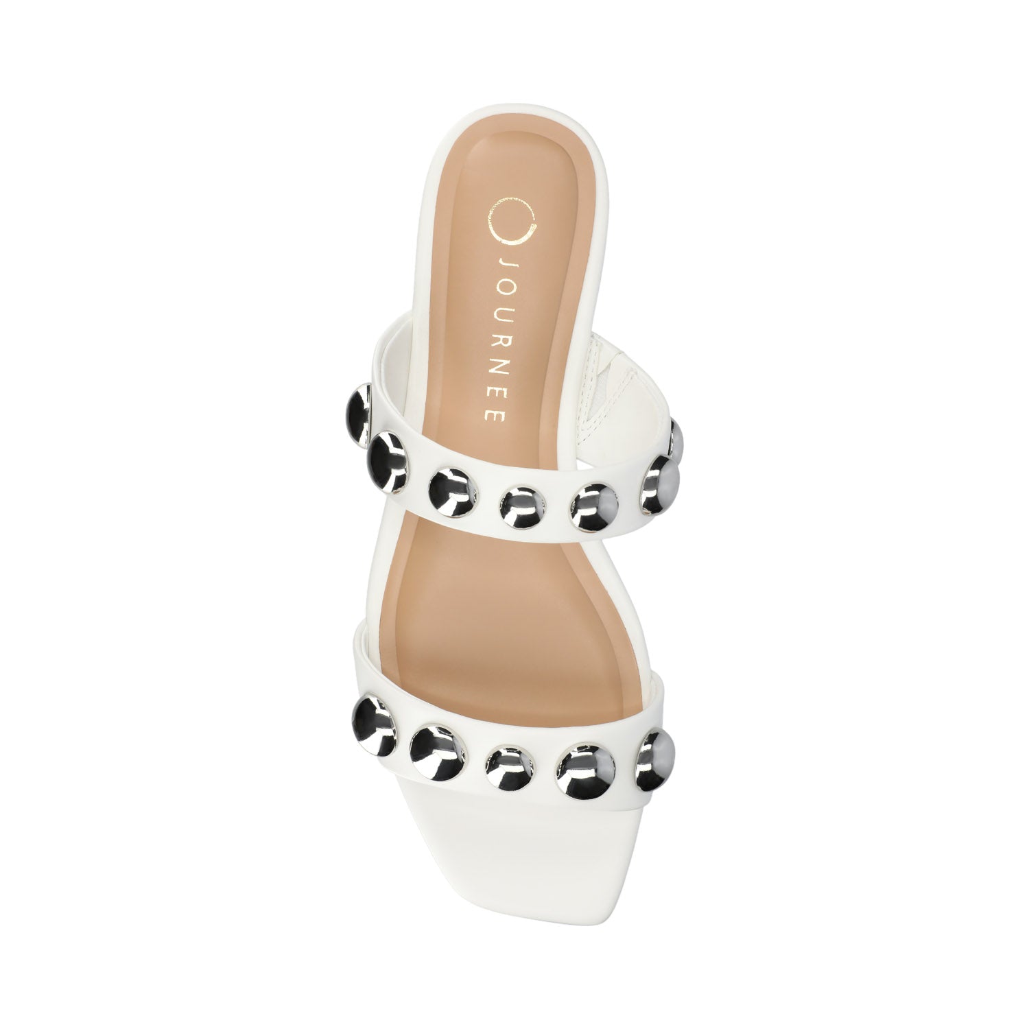 FRIDA SLIP ON SANDALS - White/Silver