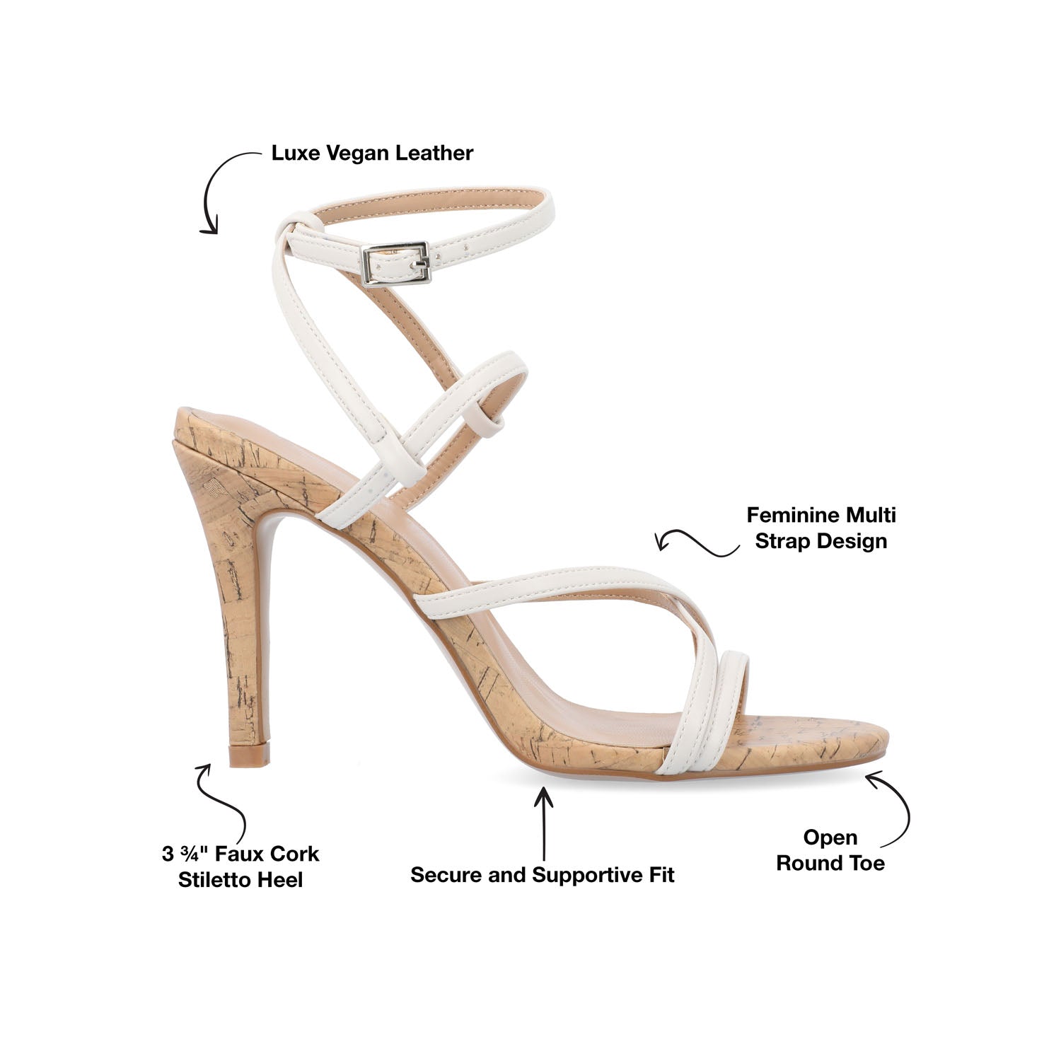 FYLISSA HEELED SANDALS IN VEGAN LEATHER