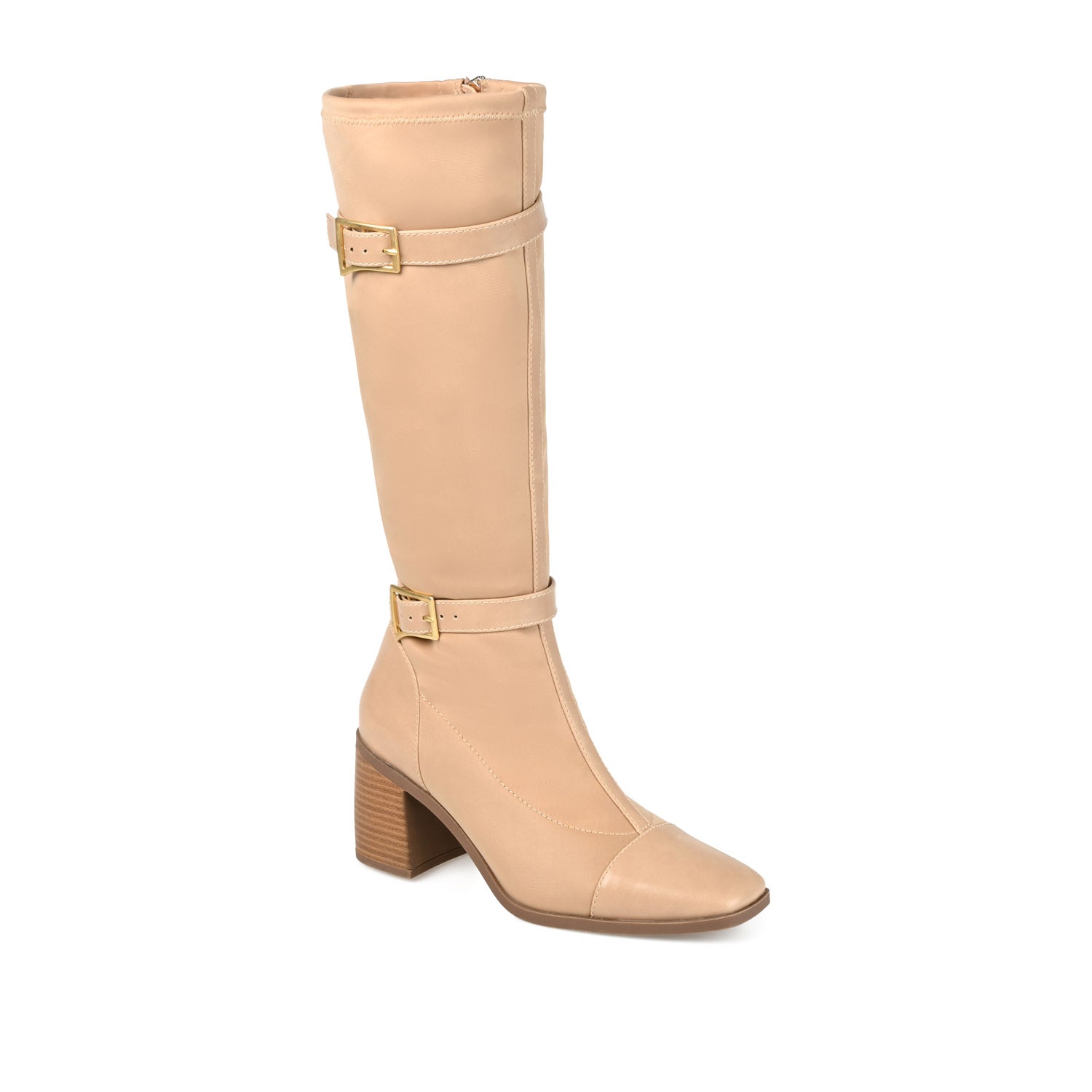 GAIBREE STRETCHY BOOTS IN WIDE CALF - Beige