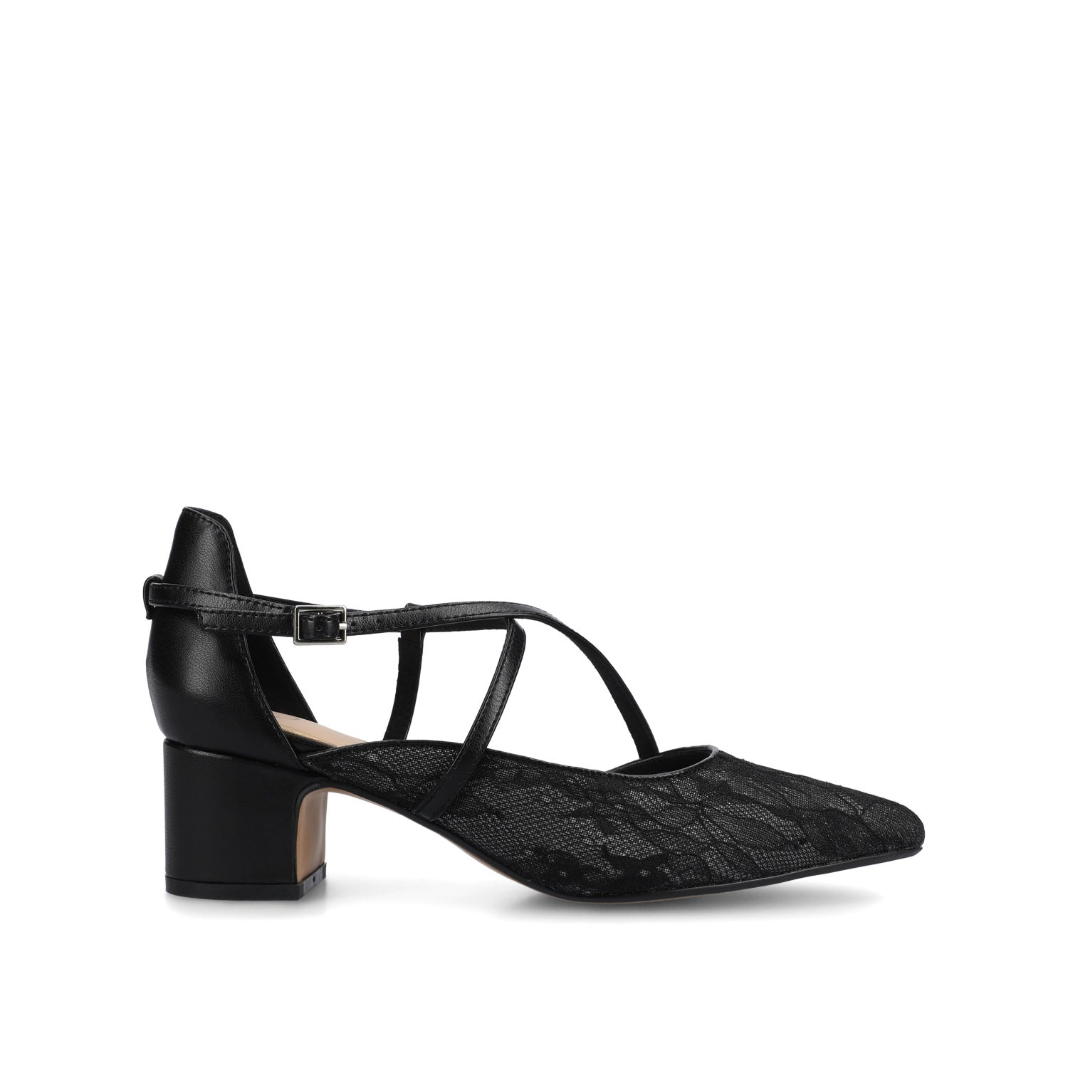 GALVINN LOW BLOCK HEELS IN VEGAN LEATHER