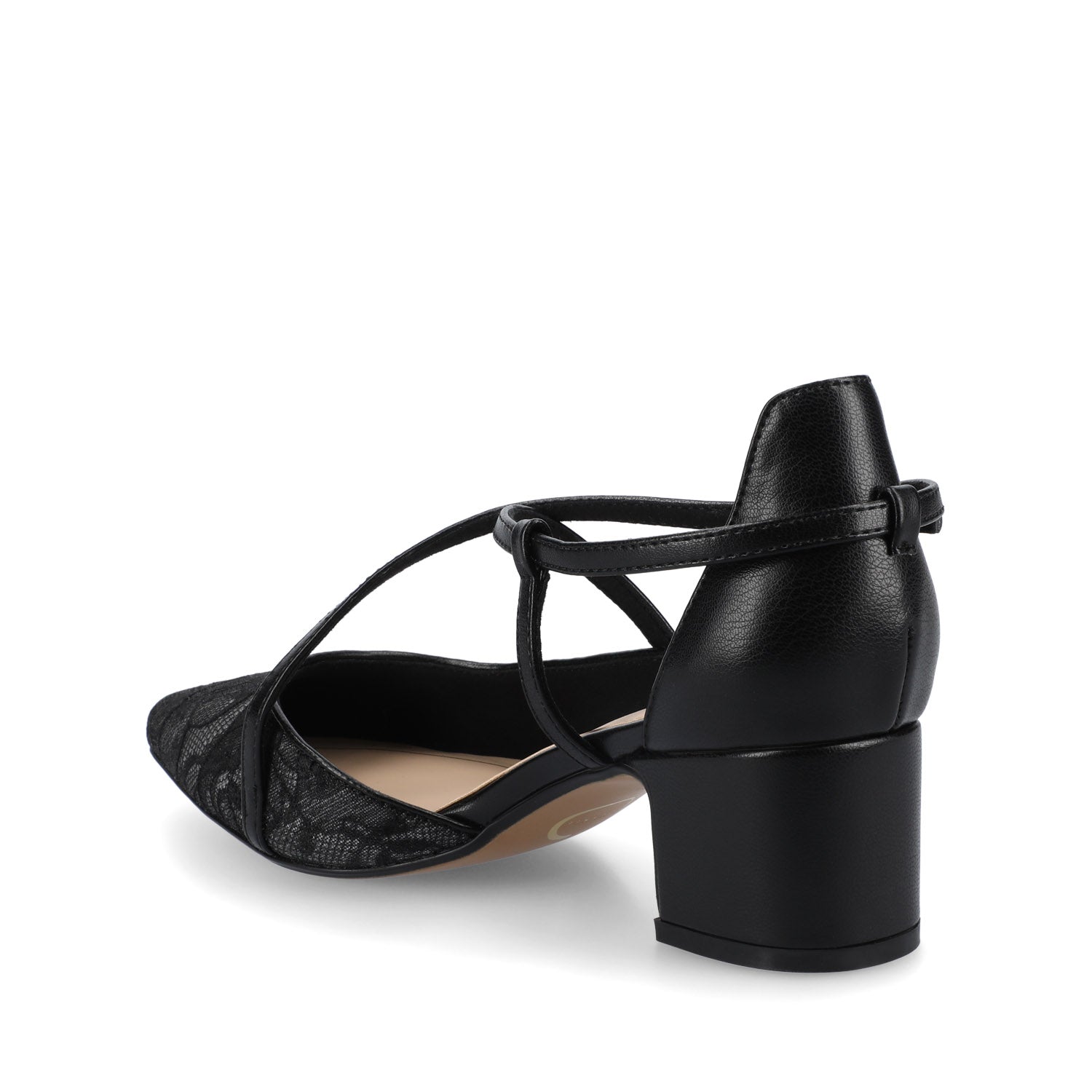 GALVINN LOW BLOCK HEELS IN VEGAN LEATHER