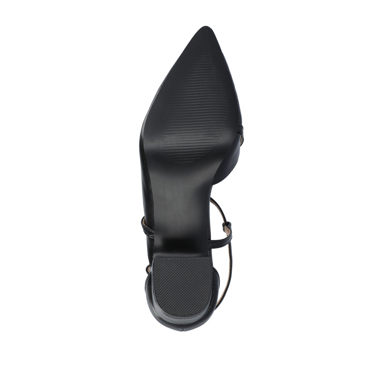 GALVINN LOW BLOCK HEELS IN WIDE - Black PU