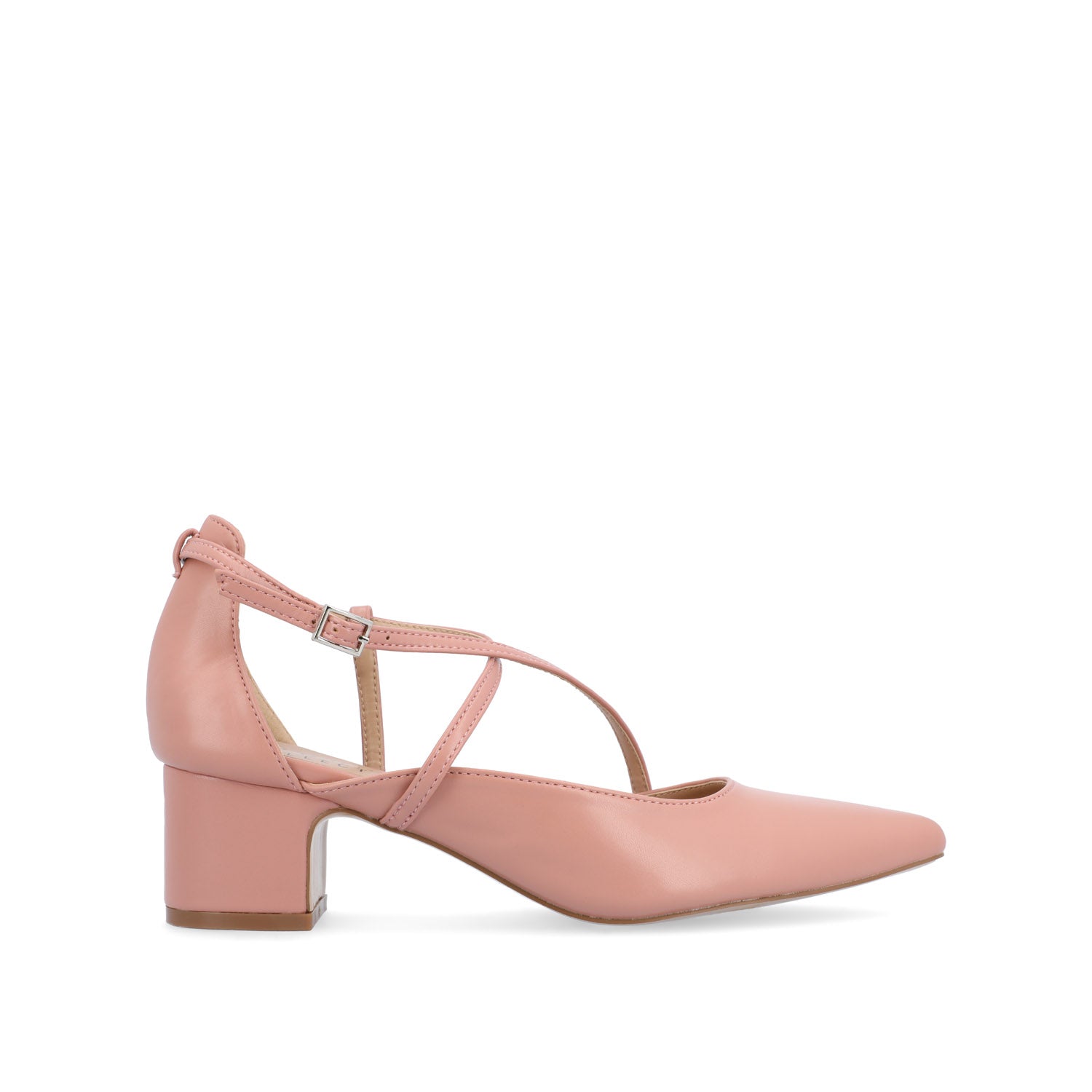 GALVINN LOW BLOCK HEELS IN VEGAN LEATHER