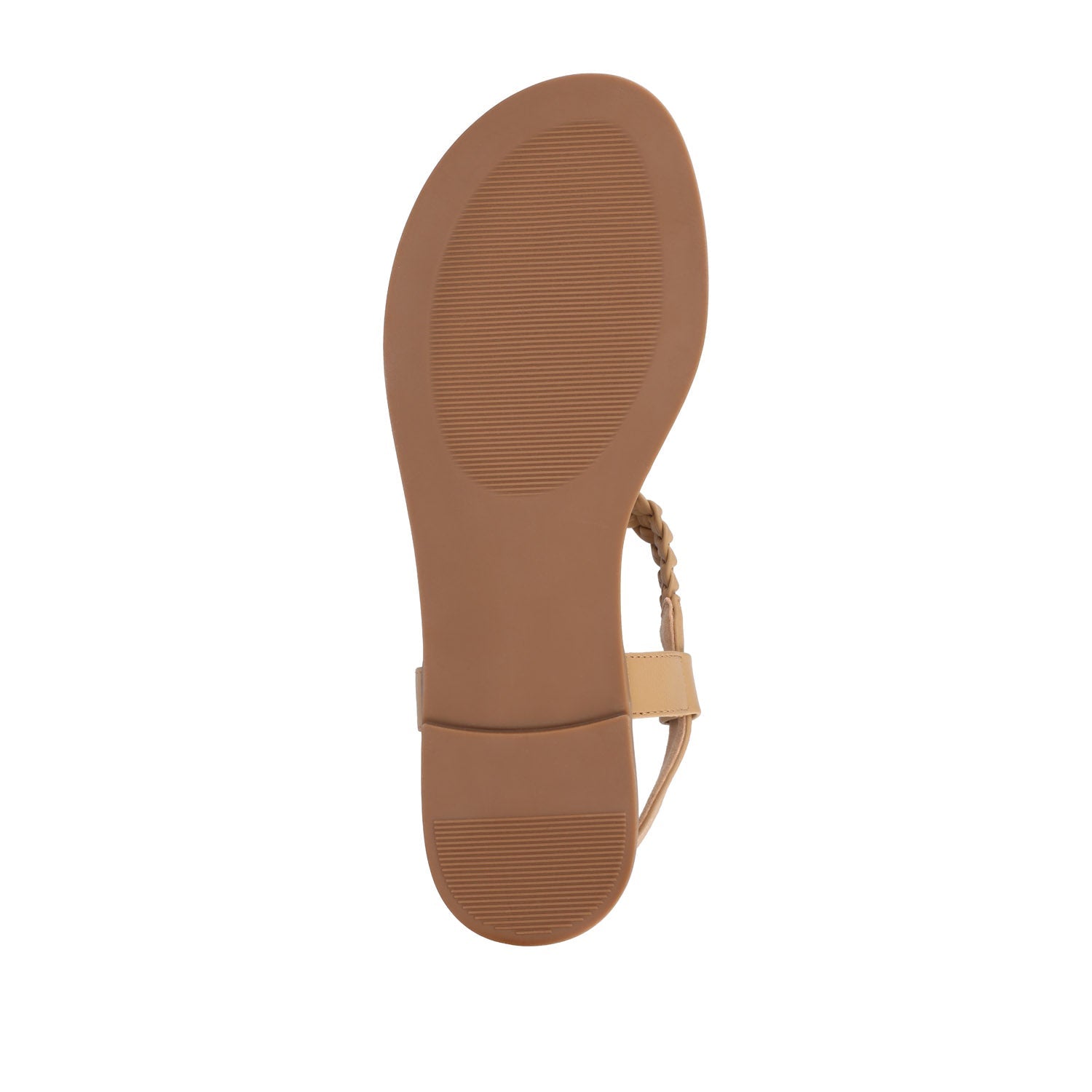 GENEVIVE T-STRAP SANDALS IN VEGAN LEATHER - Tan