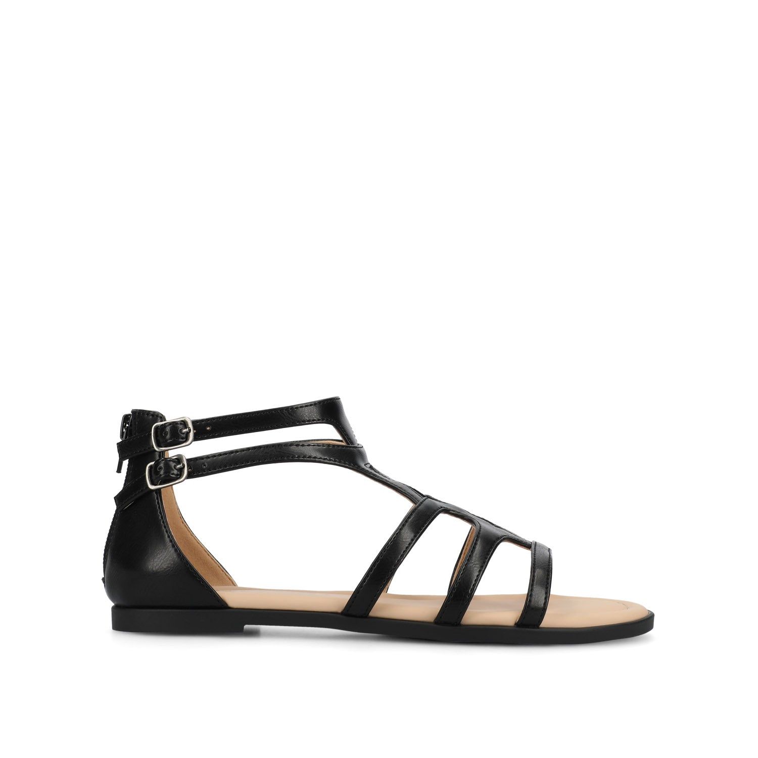 GENNEVA GLADIATOR SANDALS - Black PU