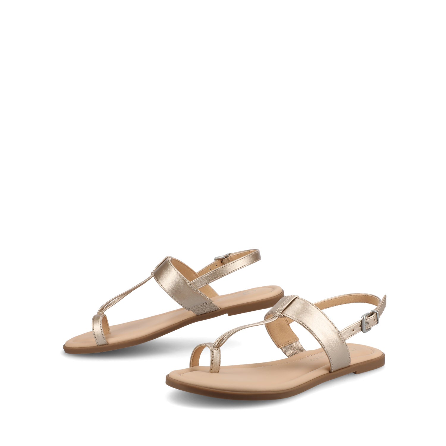 GERRA SANDALS IN VEGAN LEATHER - Champagne PU