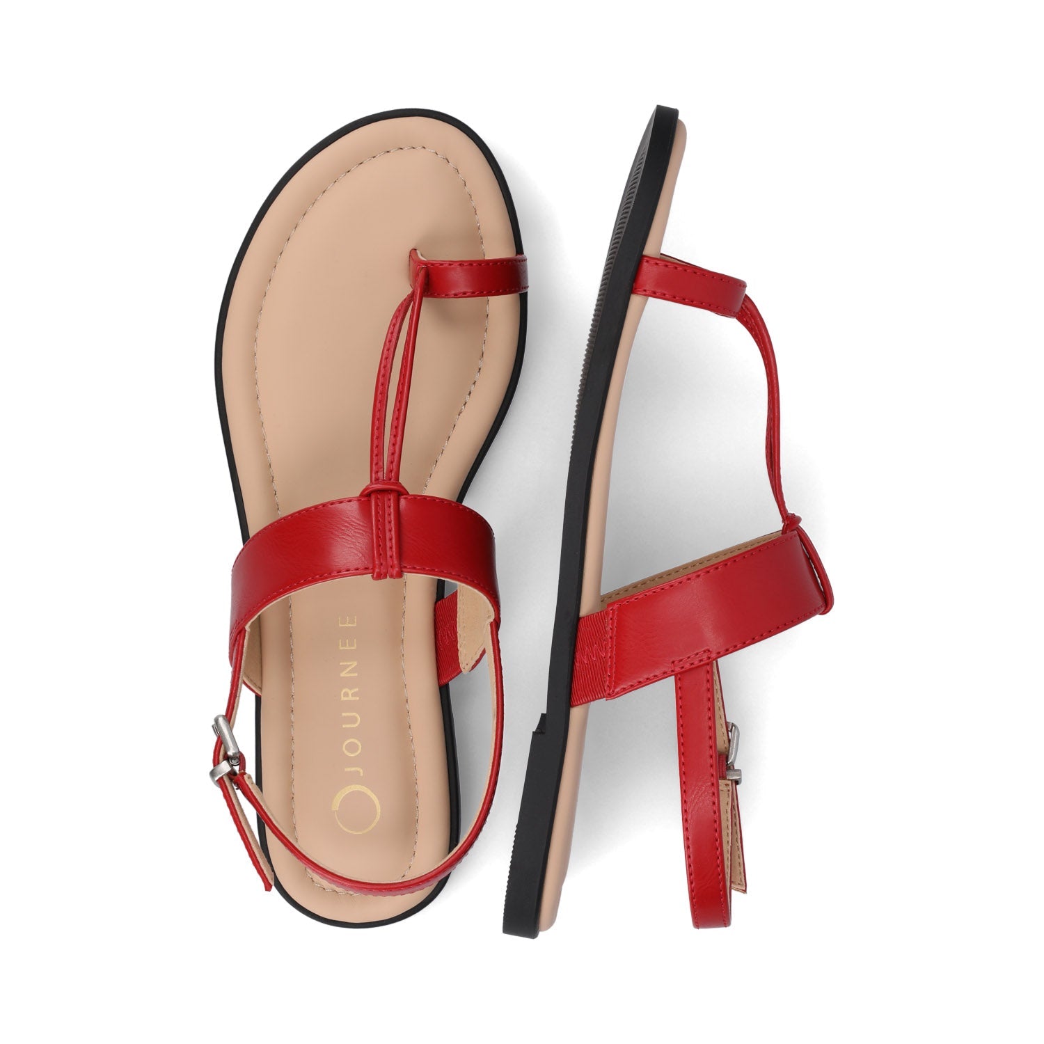 GERRA SANDALS IN VEGAN LEATHER - Red PU