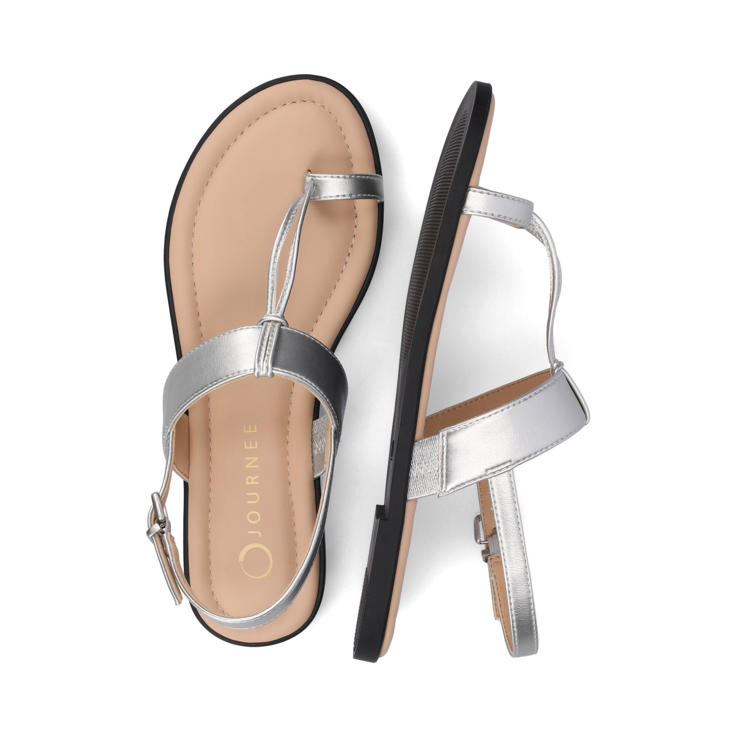 GERRA SANDALS IN VEGAN LEATHER - Silver PU
