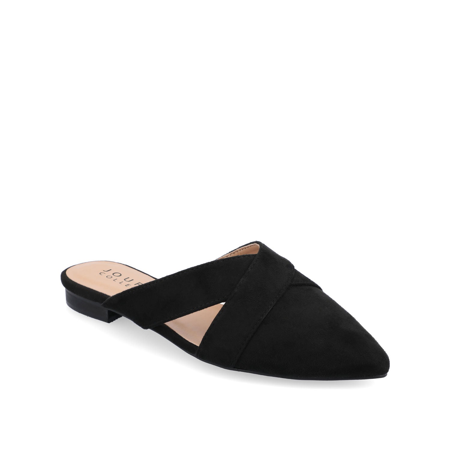 GIADA MULE FLATS IN FAUX SUEDE - Black