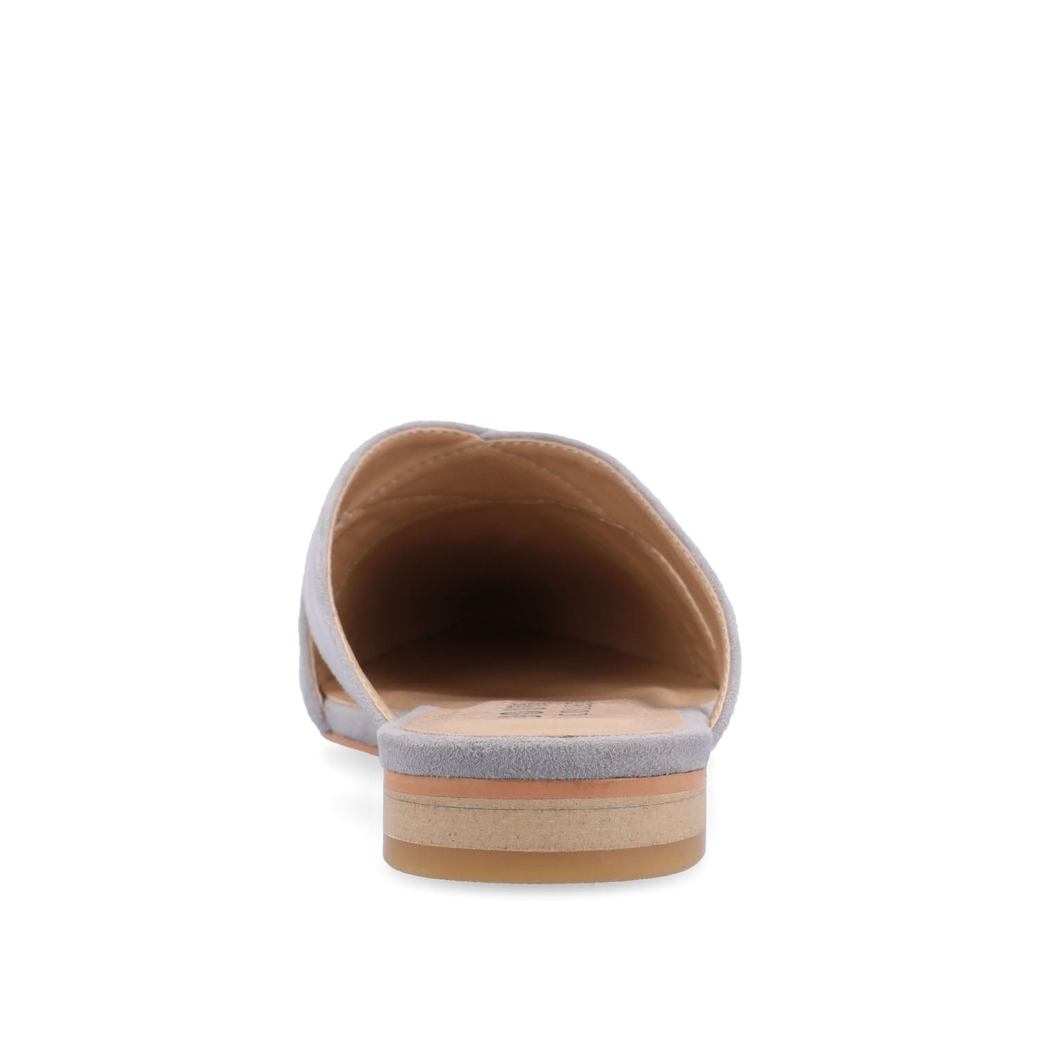 GIADA MULE FLATS IN FAUX SUEDE - Grey