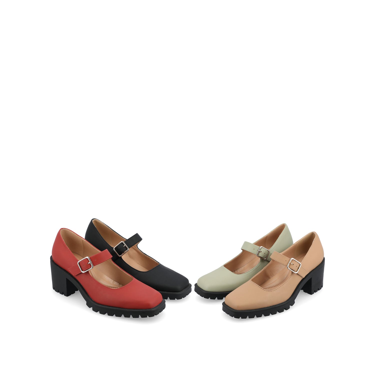 GLADYS MARY JANE HEELS IN VEGAN LEATHER