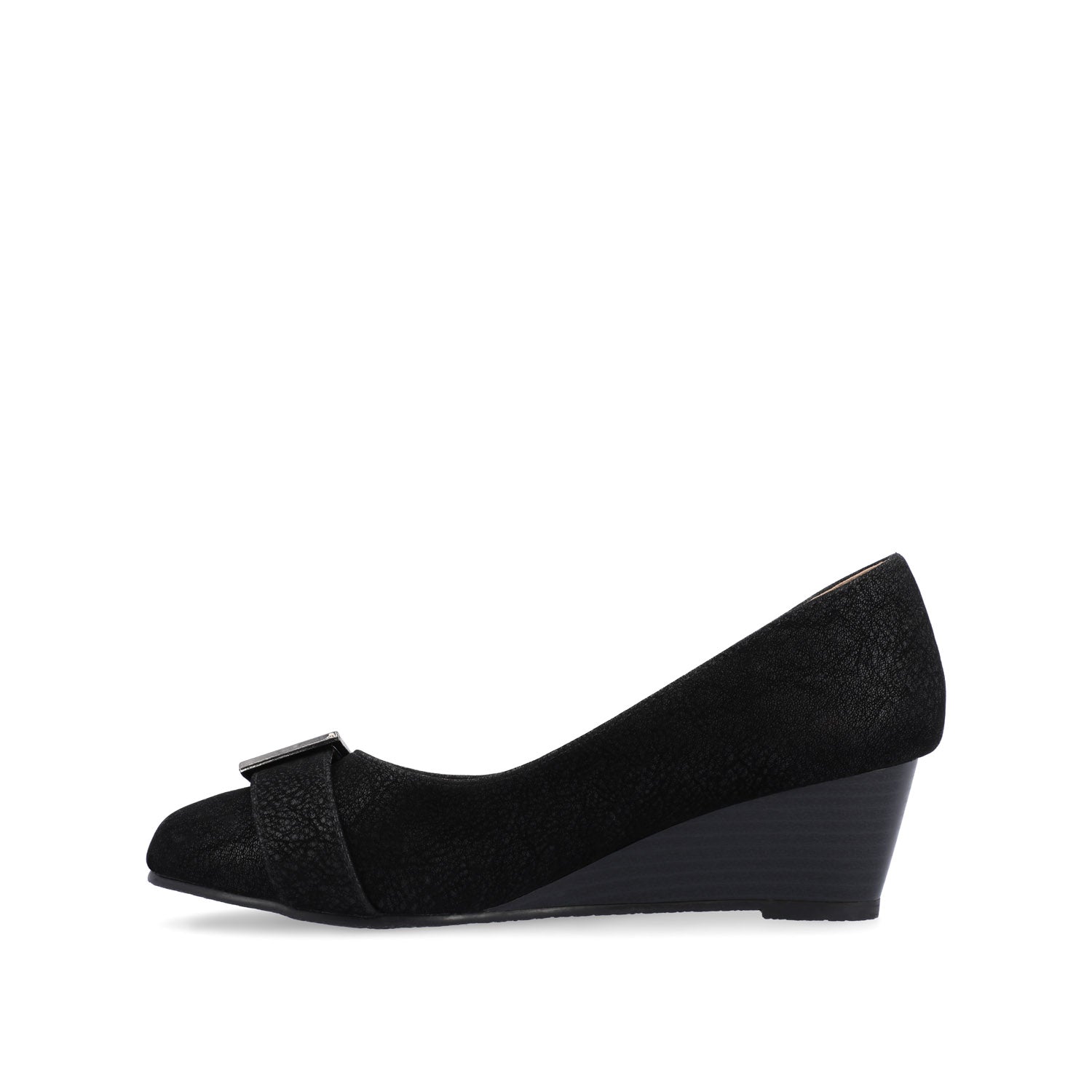GRAYSN WEDGE HEELS IN VEGAN LEATHER - Black