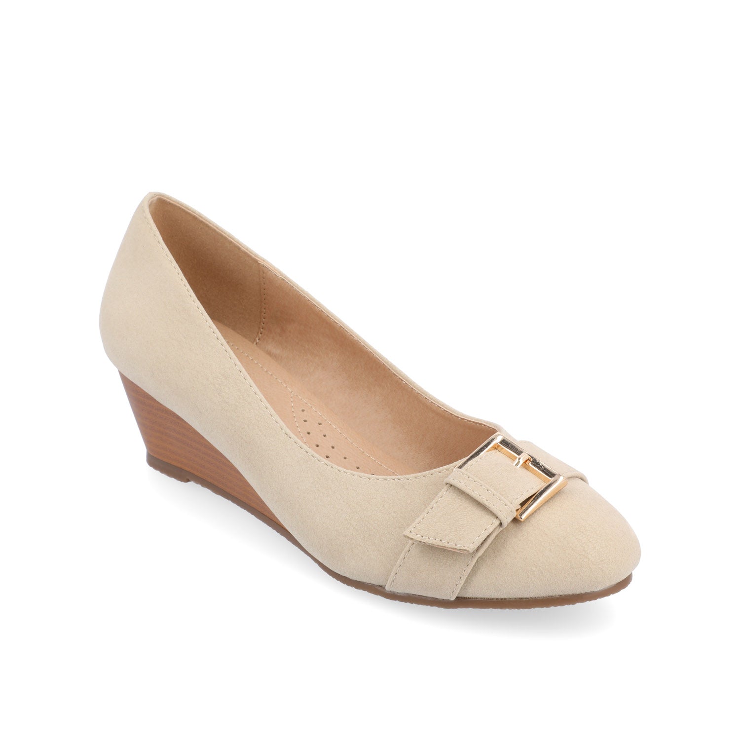 GRAYSN WEDGE HEELS IN VEGAN LEATHER - Ivory