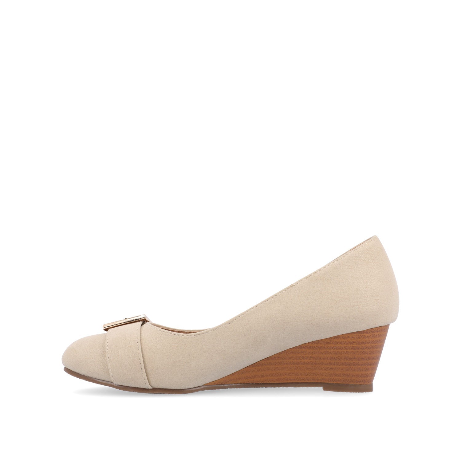 GRAYSN WEDGE HEELS IN VEGAN LEATHER - Ivory