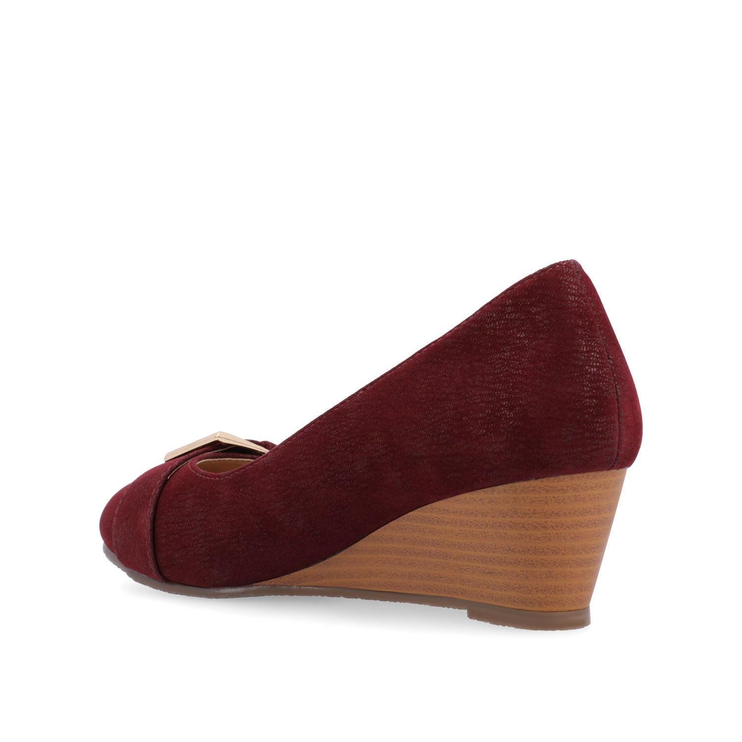 GRAYSN WEDGE HEELS IN VEGAN LEATHER - Wine